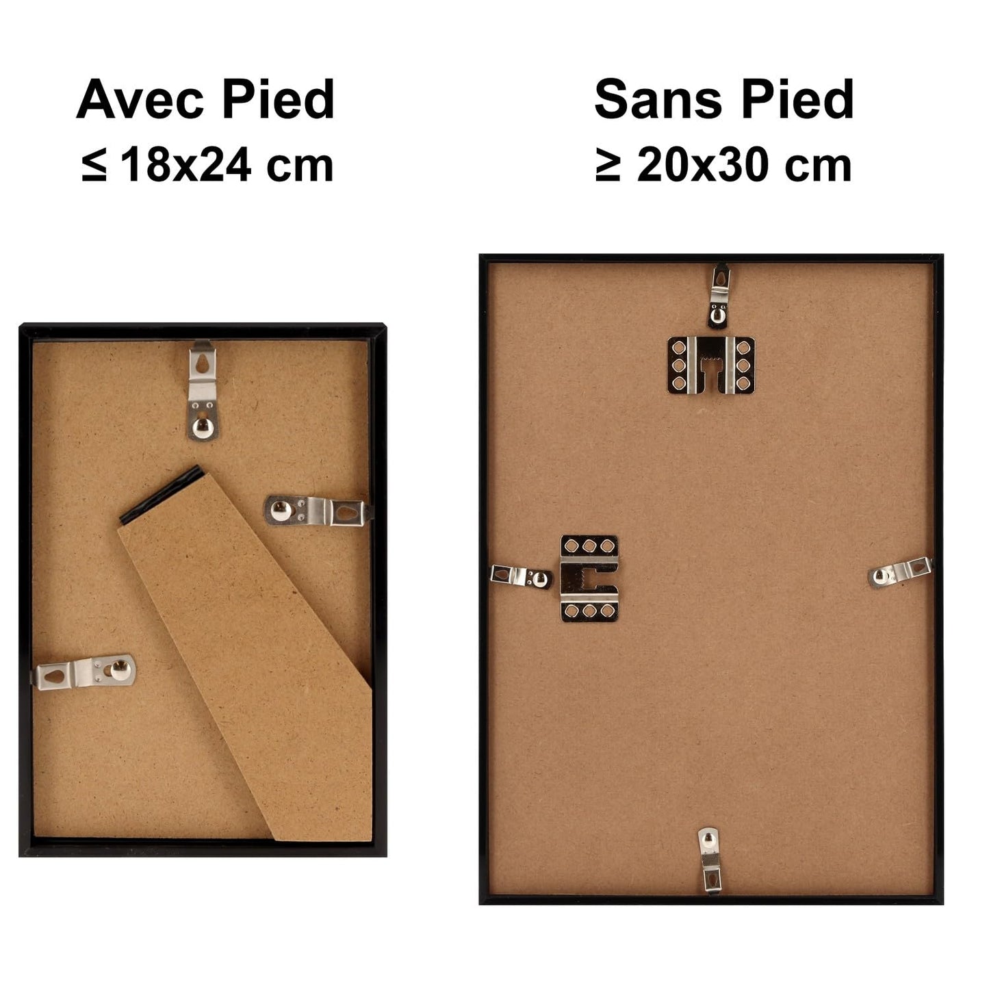 walther design picture frame steel 40 x 60 cm with artificial glass, New Lifestyle plastic frame KVX460D