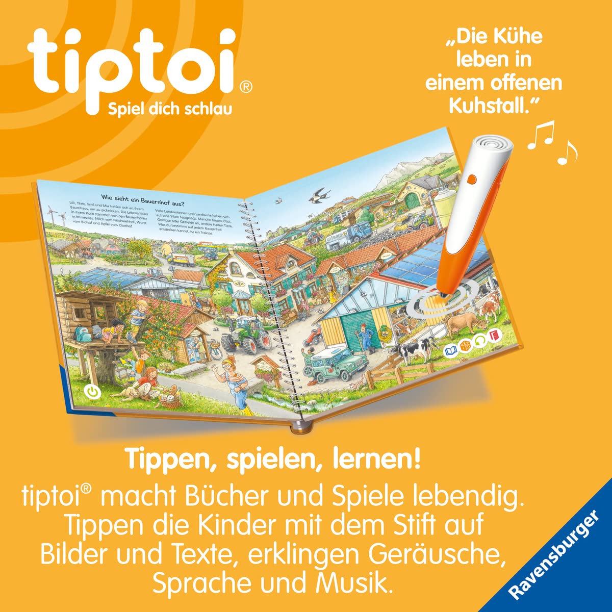 Ravensburger tiptoi pen 00110 - The playful learning system, learning toy for children aged 2 and over - The pen