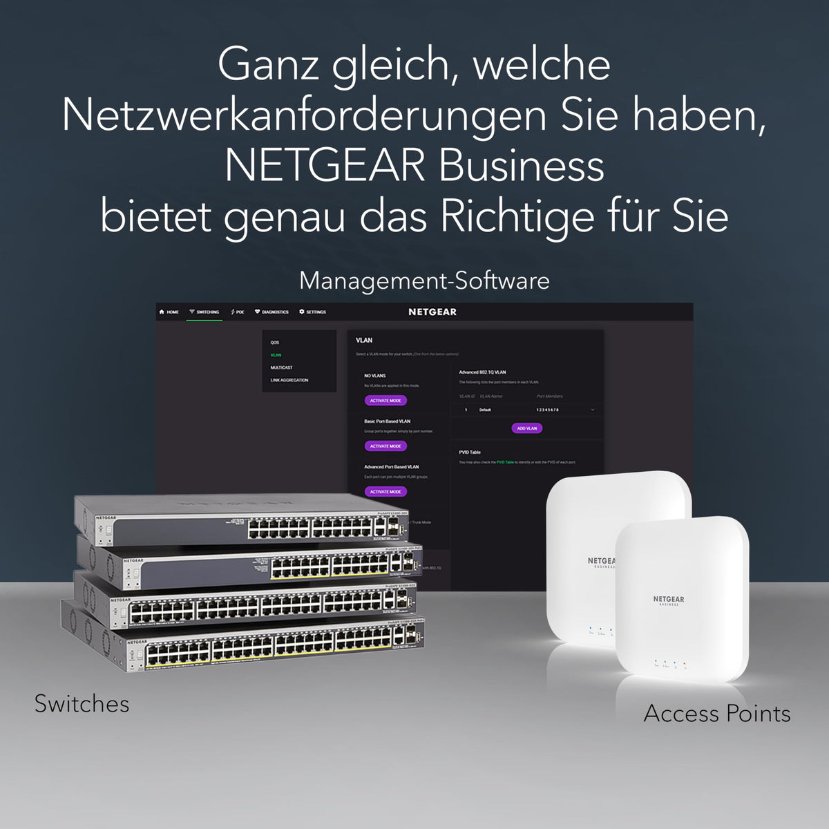 NETGEAR Switch Smart Gigabit Ethernet cu 24 porturi (GS724T) gestionat, opțional cu management cloud Insight pentru 1 an, cu 2 SFP de 1G, montabil pe birou și rack, și garanție limitată pe durata utilizării. - GS724T-600EUS