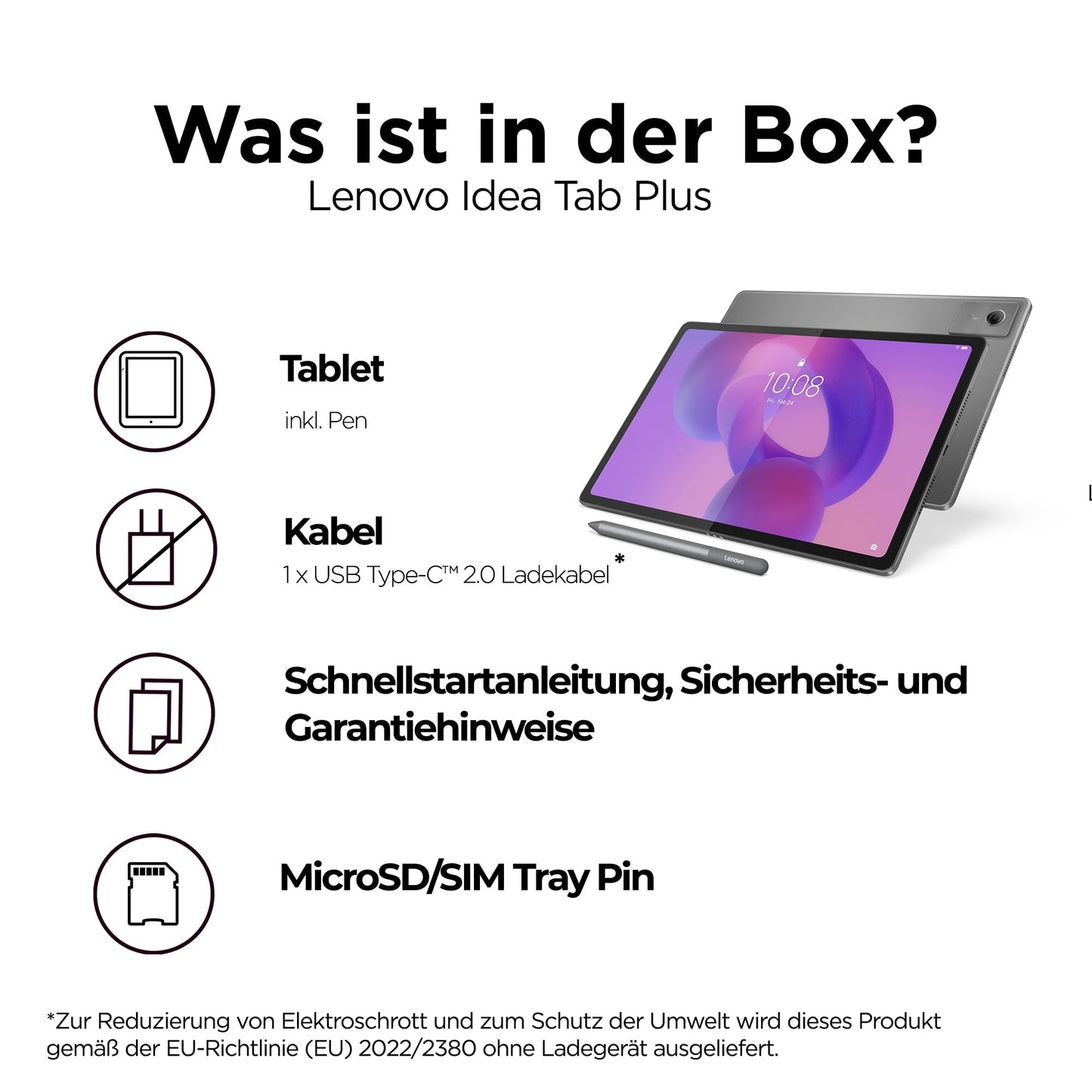Lenovo Idea Tab Plus | Tablet | AI | 12.1" | 8GB | 128GB | Android | Gray