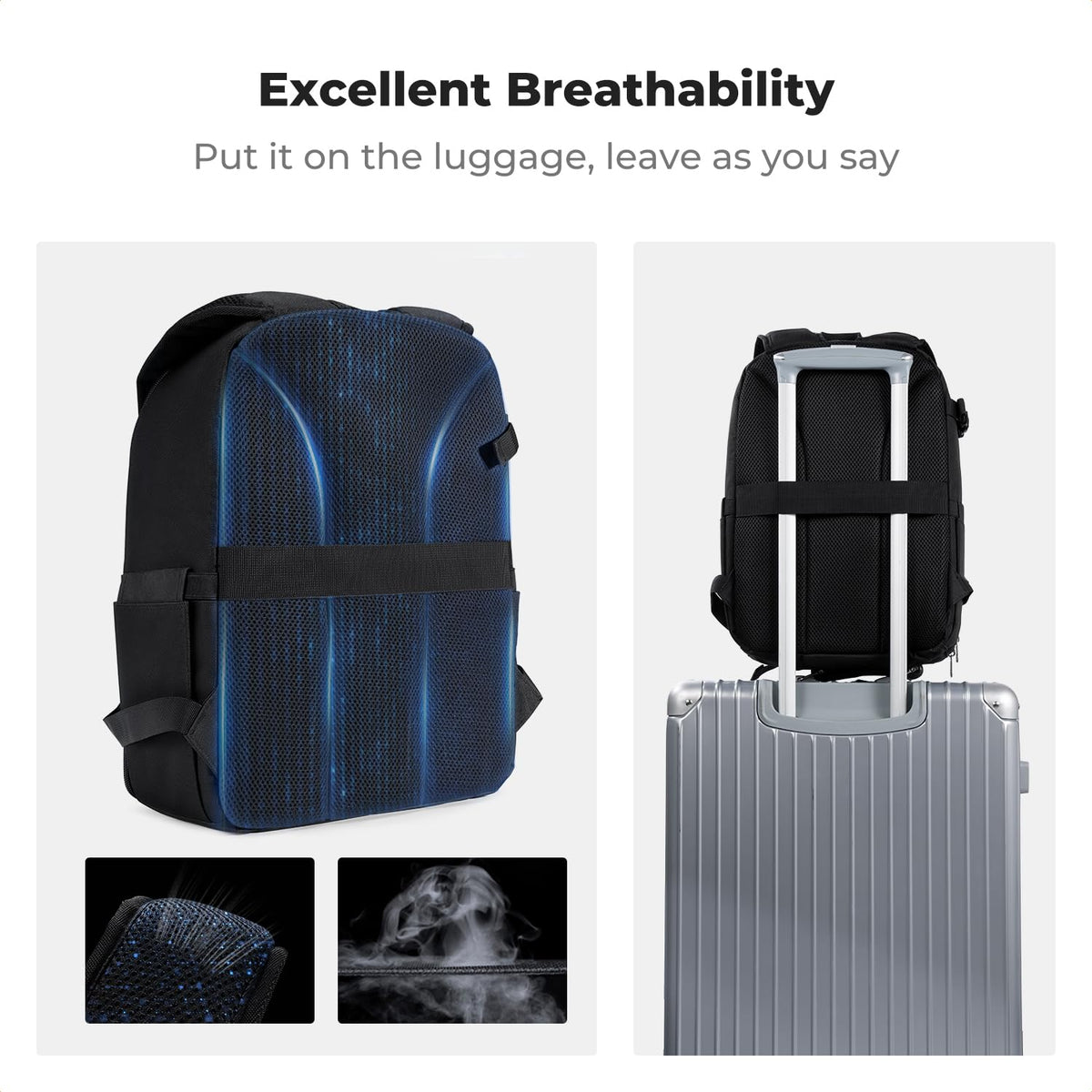 K&F CONCEPT camera backpack photo backpack compact & lightweight with rain cover - KF13.223