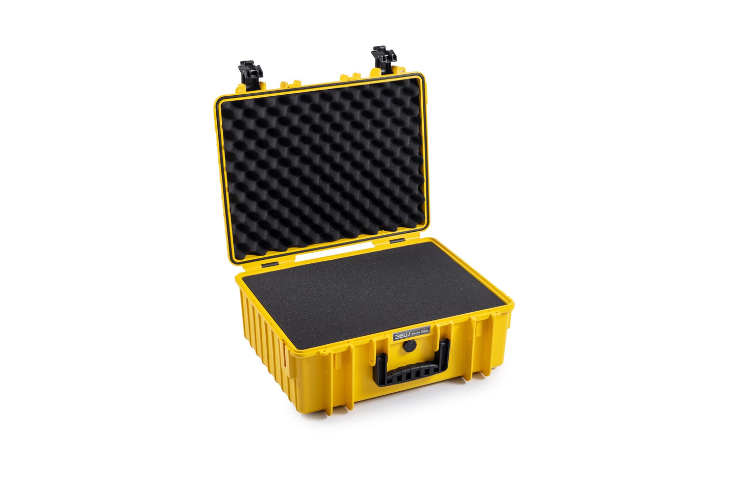 B&W International transport case Outdoor 6000 (PP.326) yellow - with cube foam - waterproof (IP67), dustproof, impact-resistant & extremely robust. - 6000/Y/SI