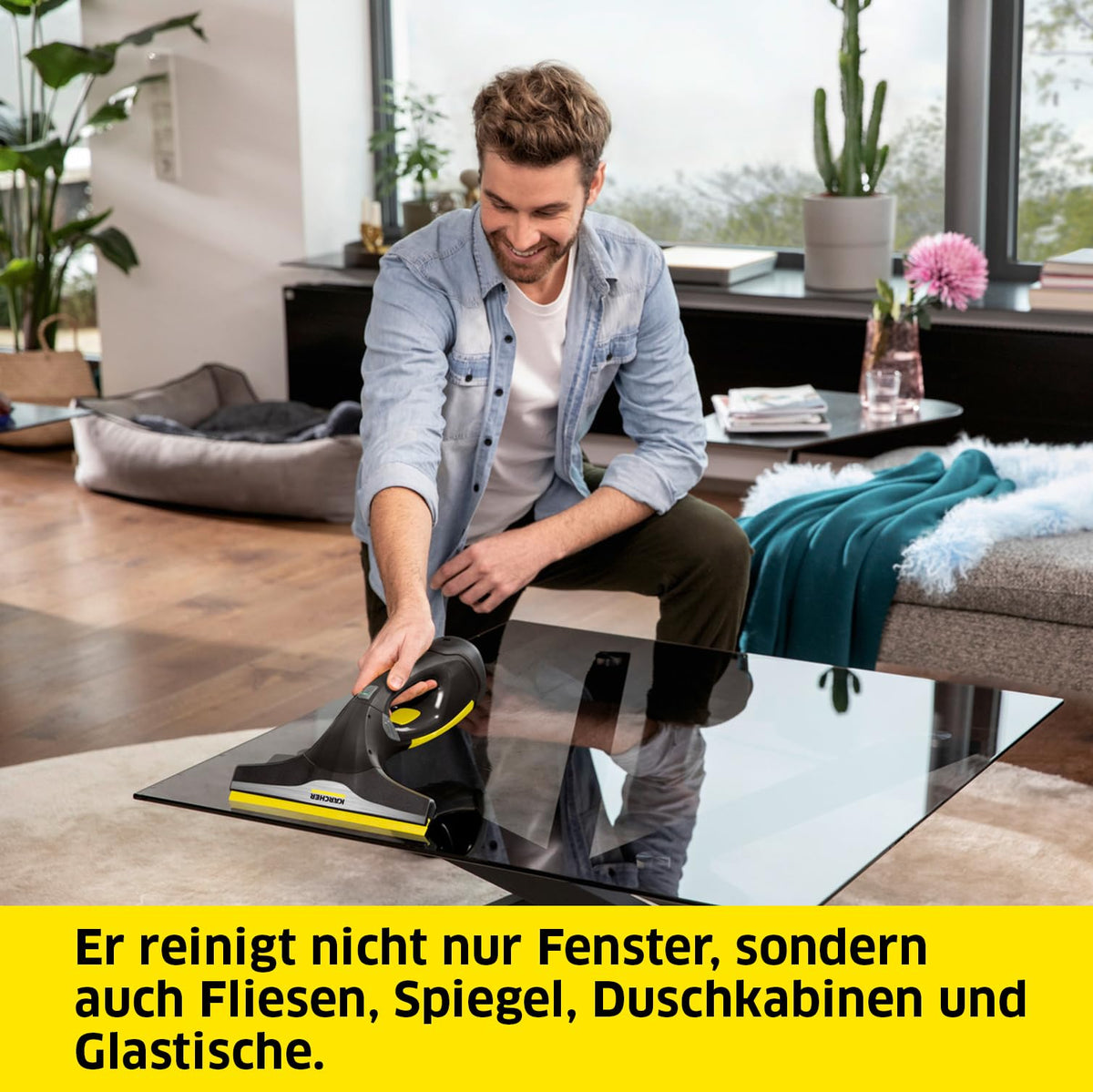 KÄRCHER Battery Window Vacuum WV 2 Black Edition, Battery Life: 35 min - 1.633-426.0