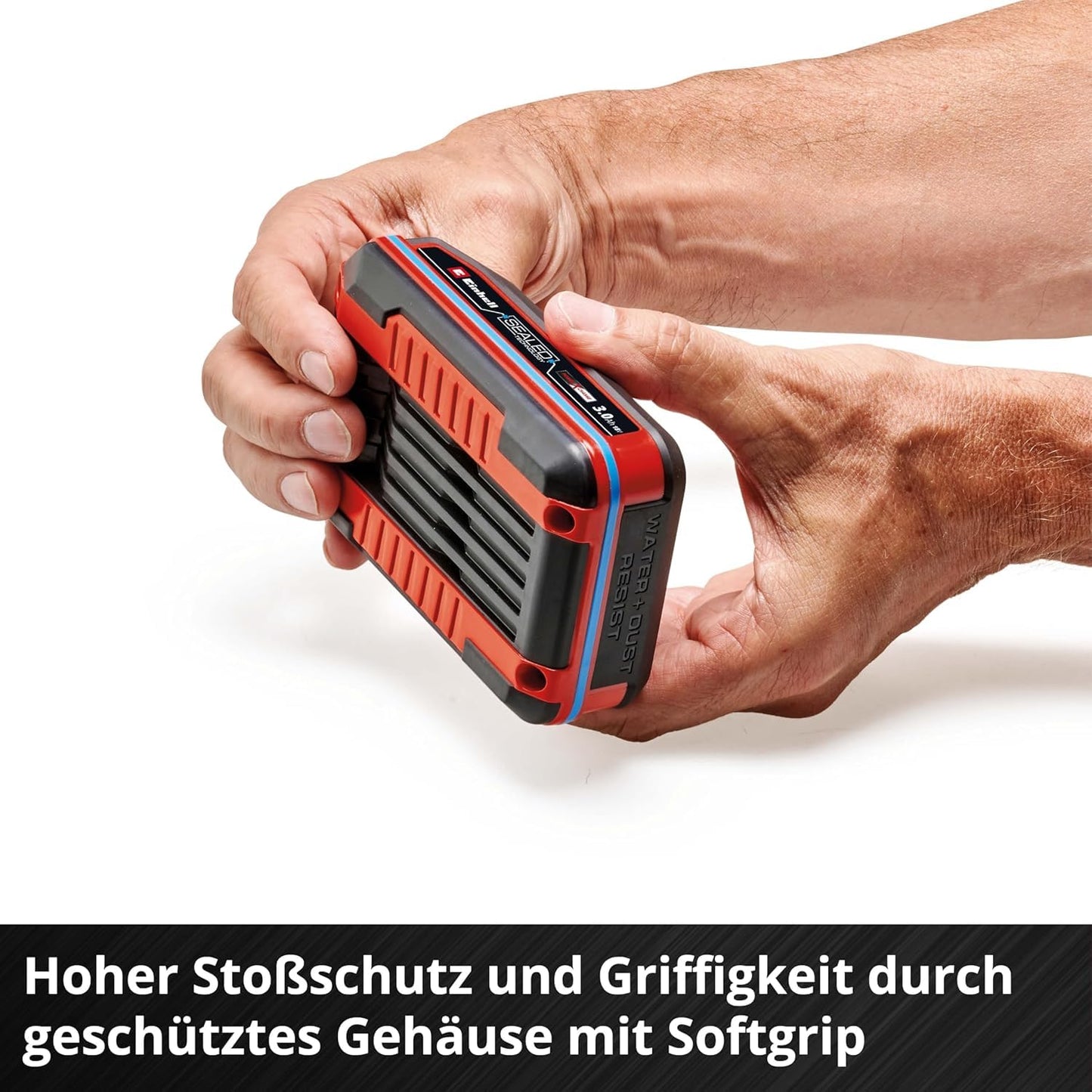 Original Einhell 18V 3.0 Ah Sealed Power X-Change Plus (18 V battery, water and dust protected, protection class IP57, universally usable for all PXC devices, without charger) - 4511618