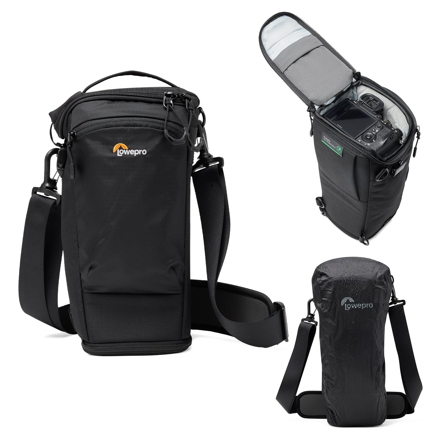 Lowepro ProTactic TLZ 75 Slim AW III toploader camera bag for mirrorless DSLR, volume: 4.5 l, dimensions: 37x10.5x14 cm, for cameras with attached lens, mod. Shoulder bag, for photographers/videographers - LP37497-PWW