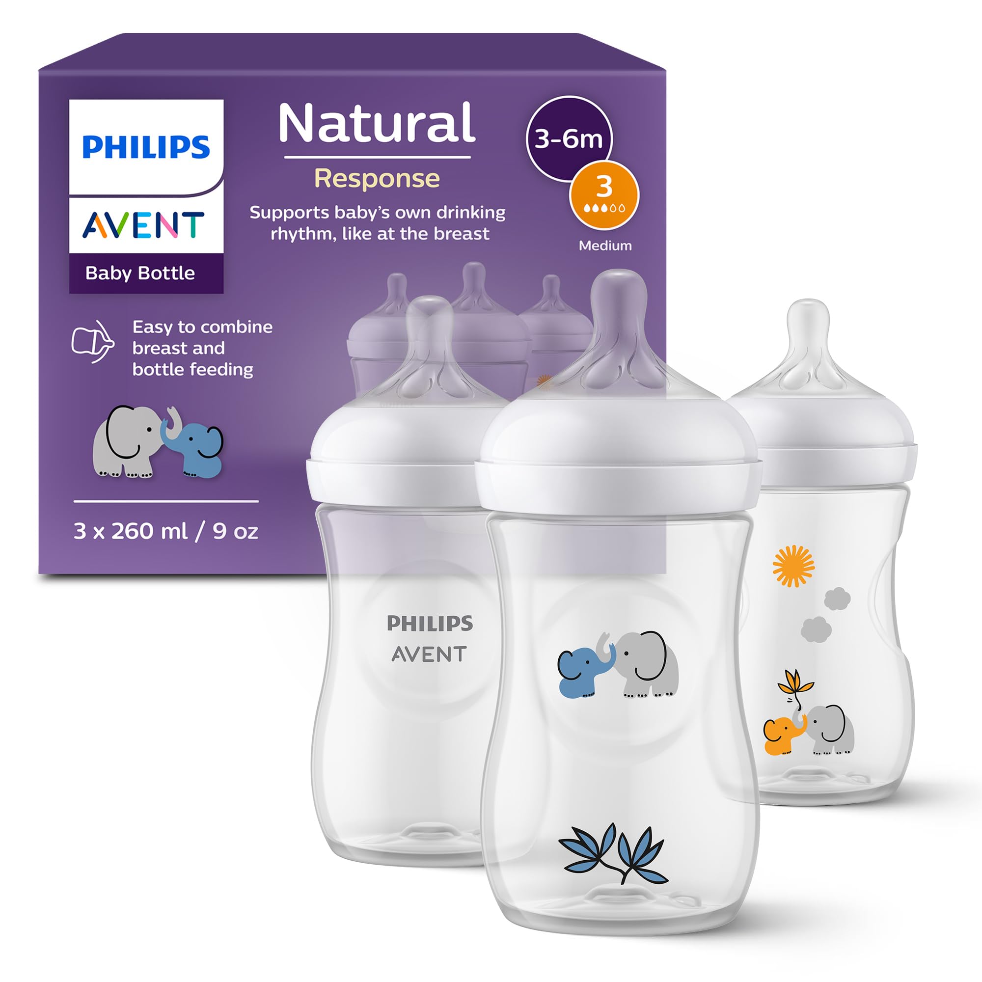 Philips Avent Natural Response gift set for babies: 3 Natural Response baby