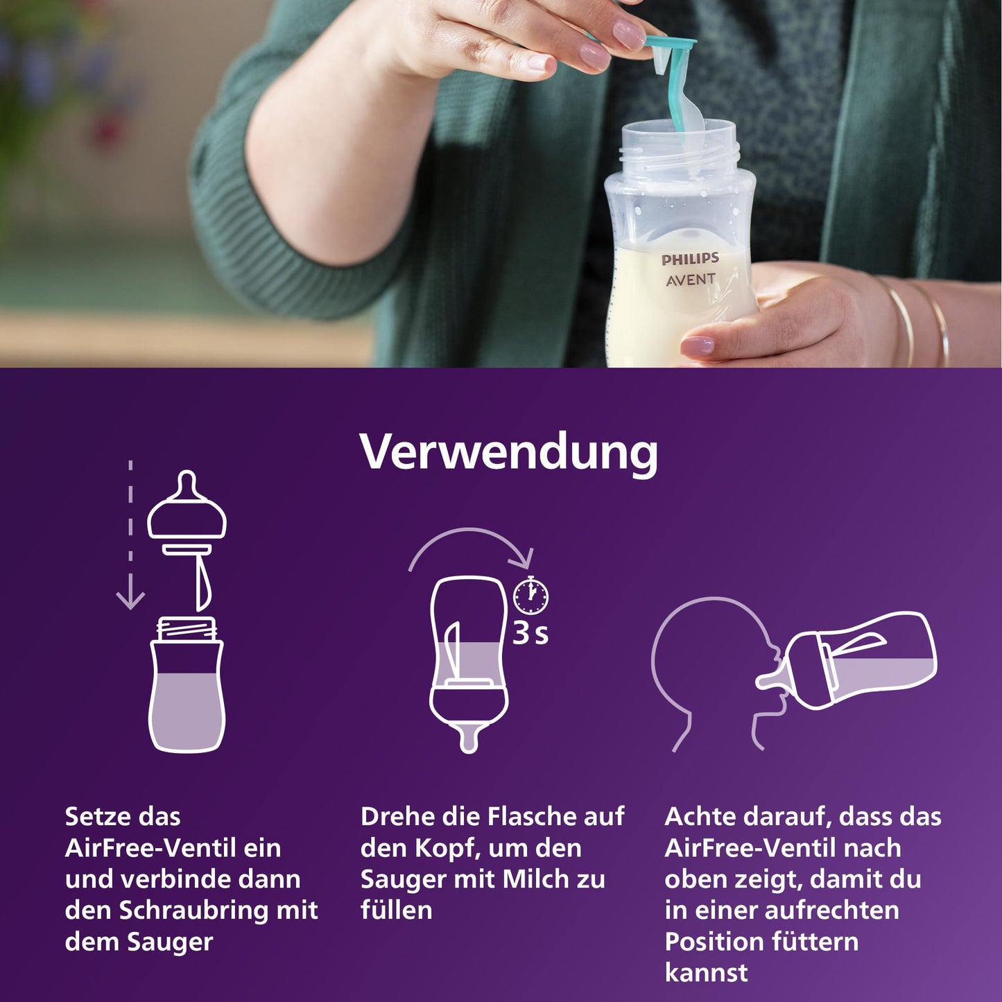 Philips AVENT Babyflaschen Natural Response SCY673/82