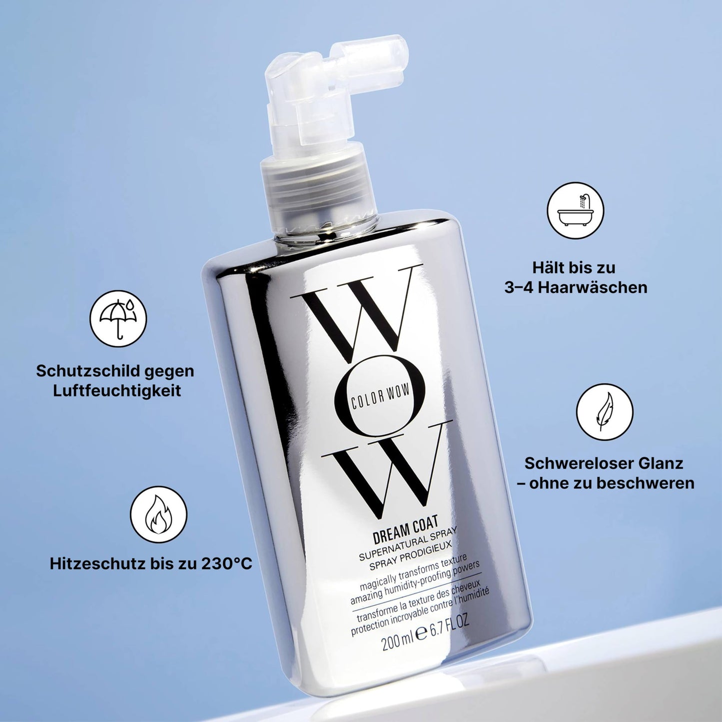 COLOR WOW Dream Coat Supernatural Spray. The anti-frizz icon. The ultimate moisture shield, 200ml - CW527