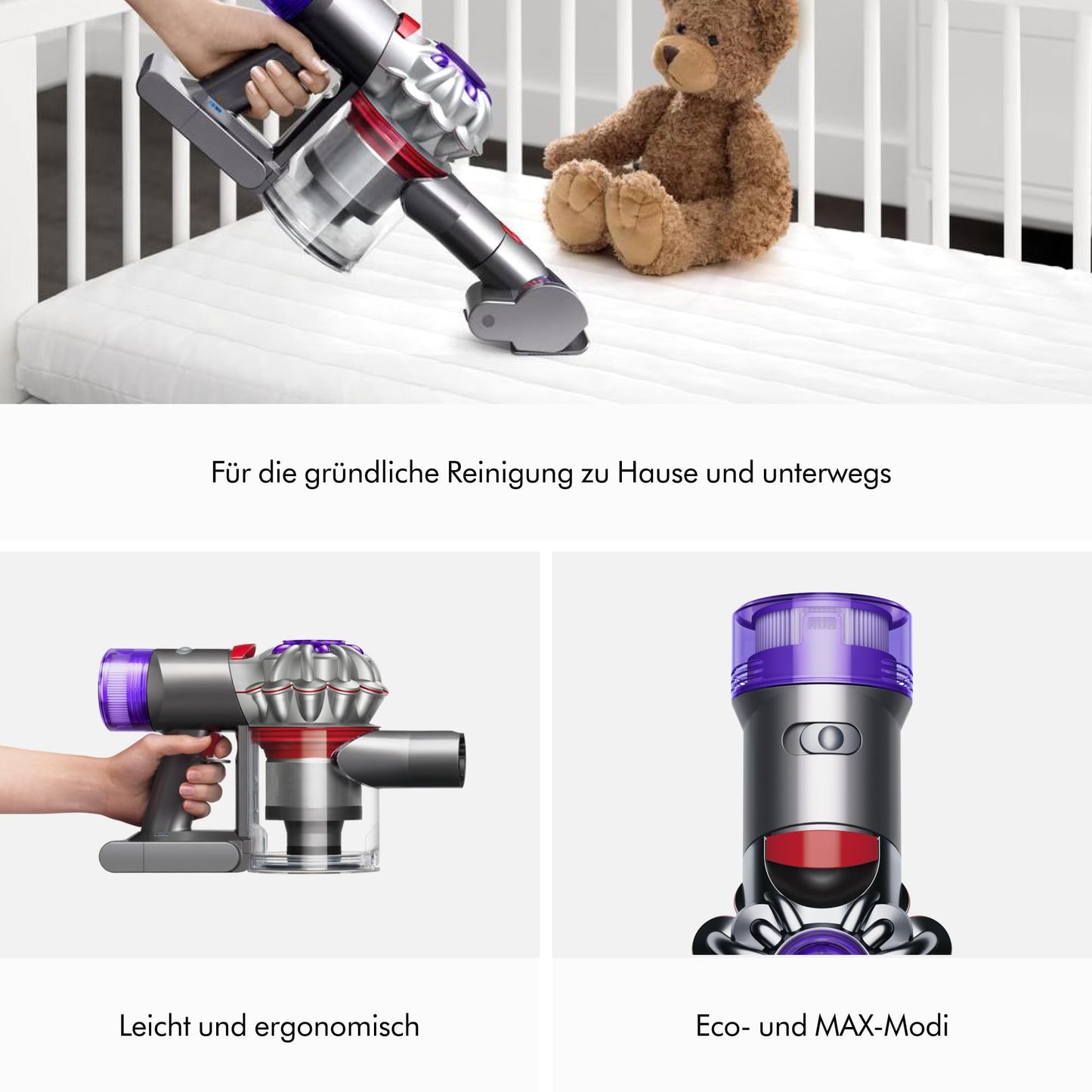 Dyson Car+Boat™ handheld vacuum cleaner – up to 50 minutes runtime silver - HH15