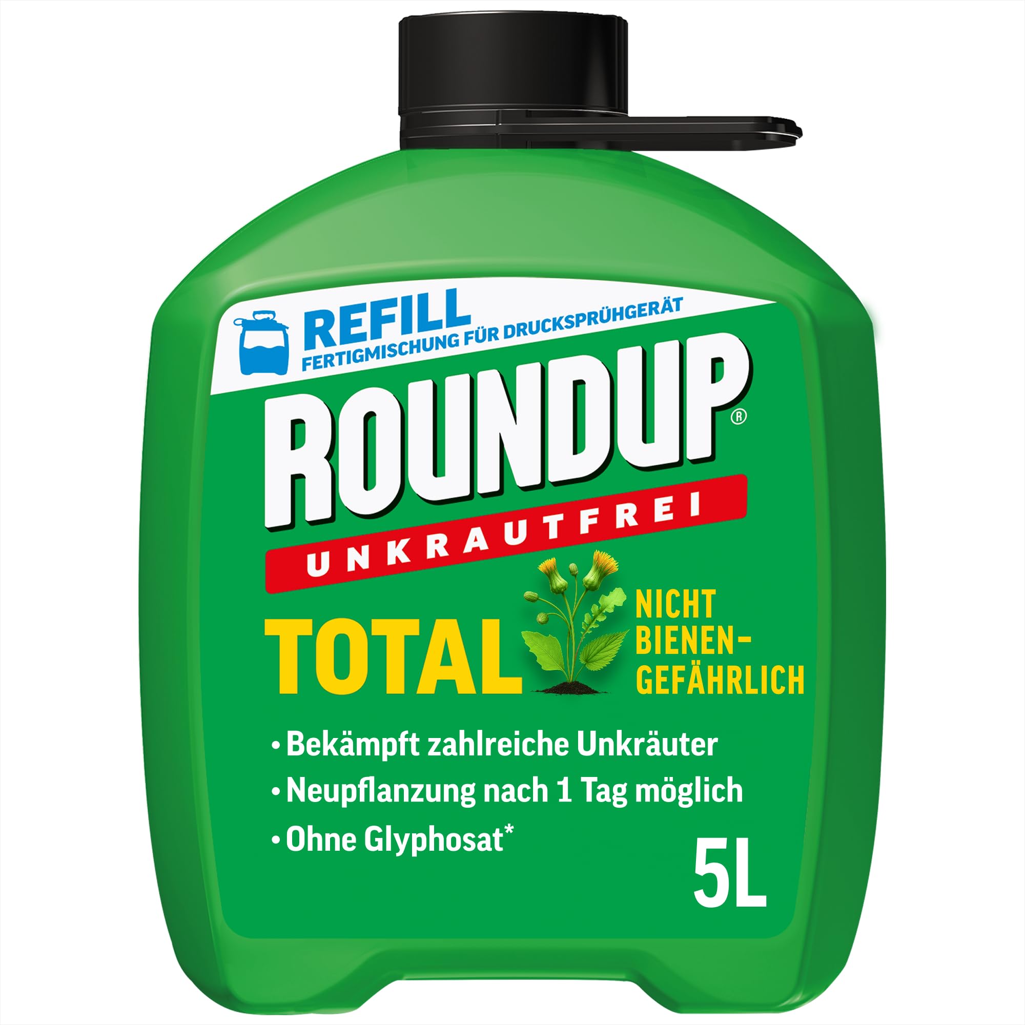 Roundup Weed Free Total Ready Mix 5L ready to use herbicide - 32750