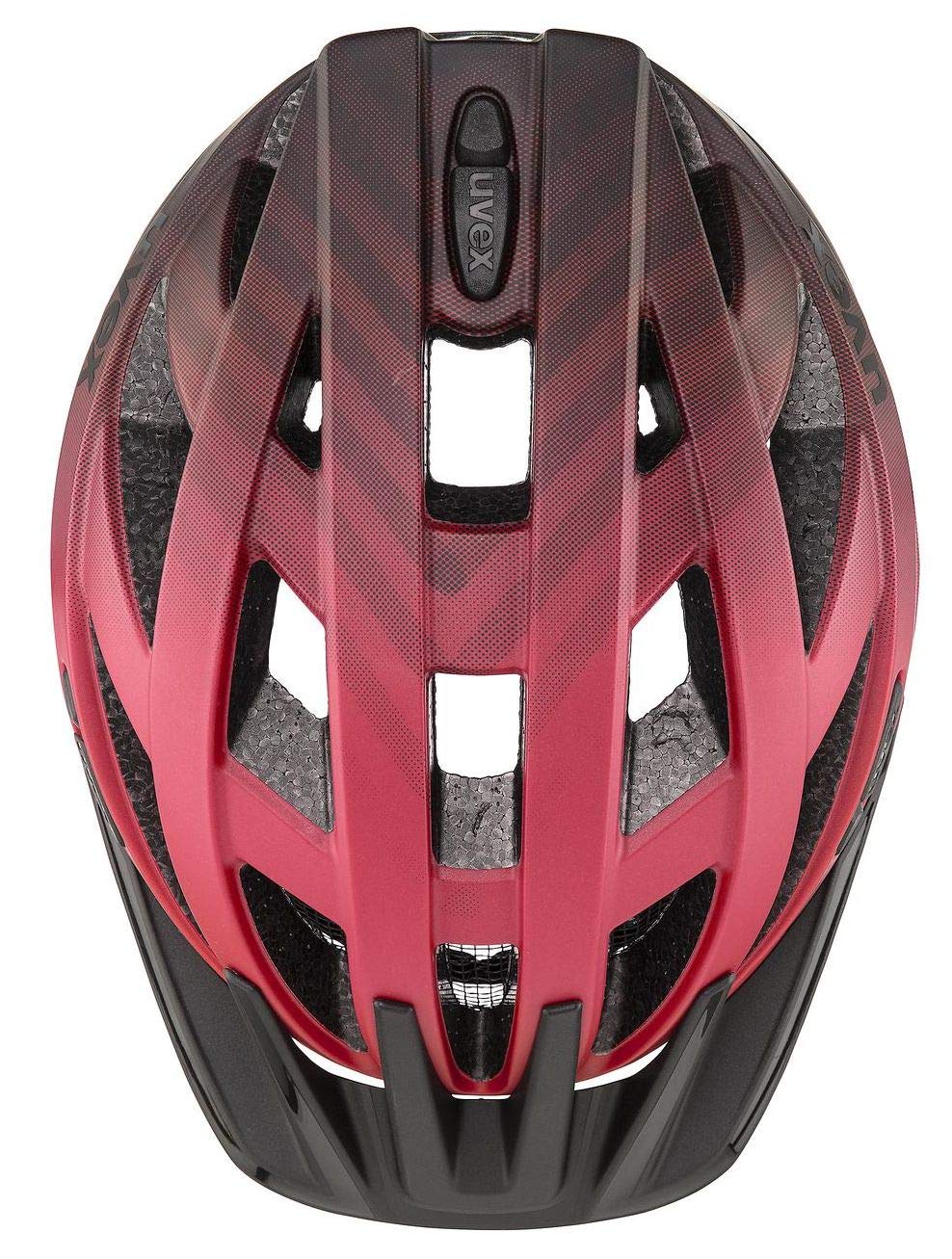 uvex i-vo cc bicycle helmet, red-black matt, 56-60 cm - S413423