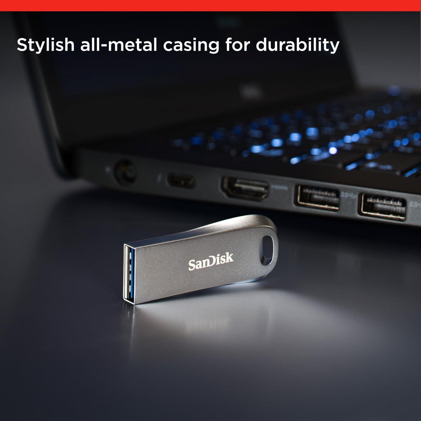 SANDISK Ultra Luxe USB 3.2 Flash Drive 64GB (USB 3.2 Gen 1 - SDCZ74-064G-A46