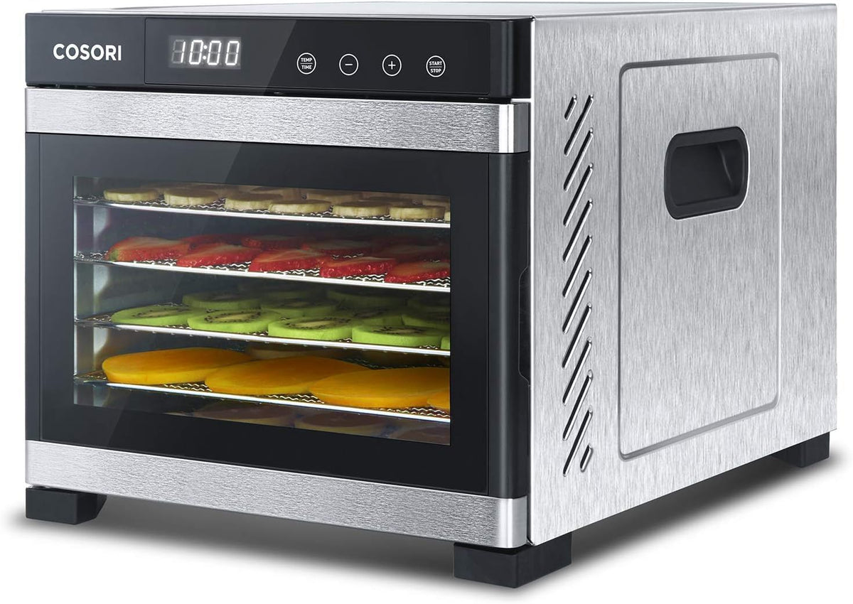 Cosori Dörrautomat din oțel inoxidabil, Dehidrator de alimente, 650W, temporizator de 48 ore - CP267-FD