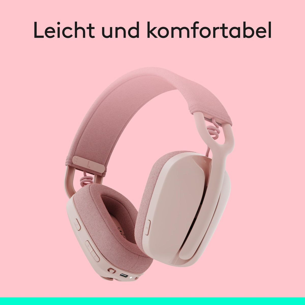 Căști over-ear wireless Logitech Zone Vibe 100 ușoare - 981-001224