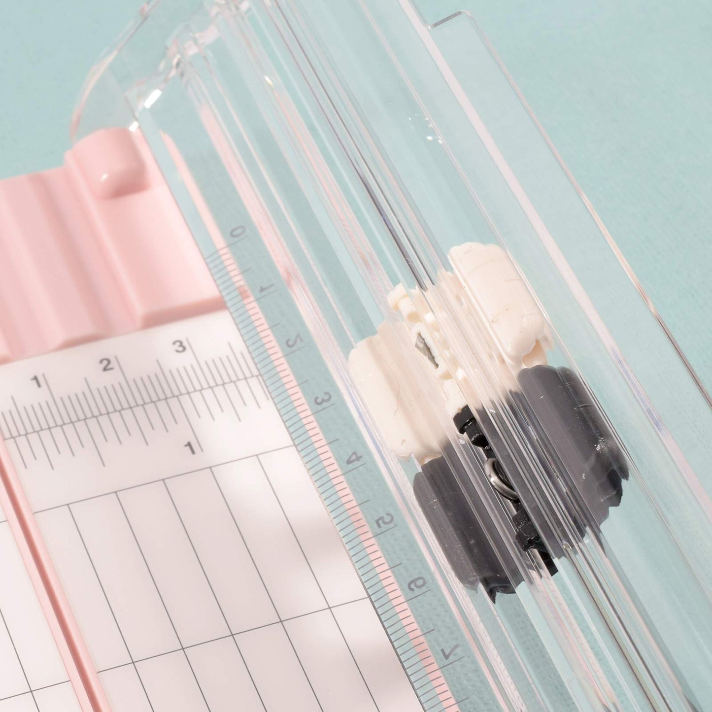 Vaessen Creative 2207-110 Paper Cutter for Cutting and Folding Straight Lines on A3, A4 and Smaller Paper Sizes, Pink, for Scrapbooking and Card Making, 6" x 12"