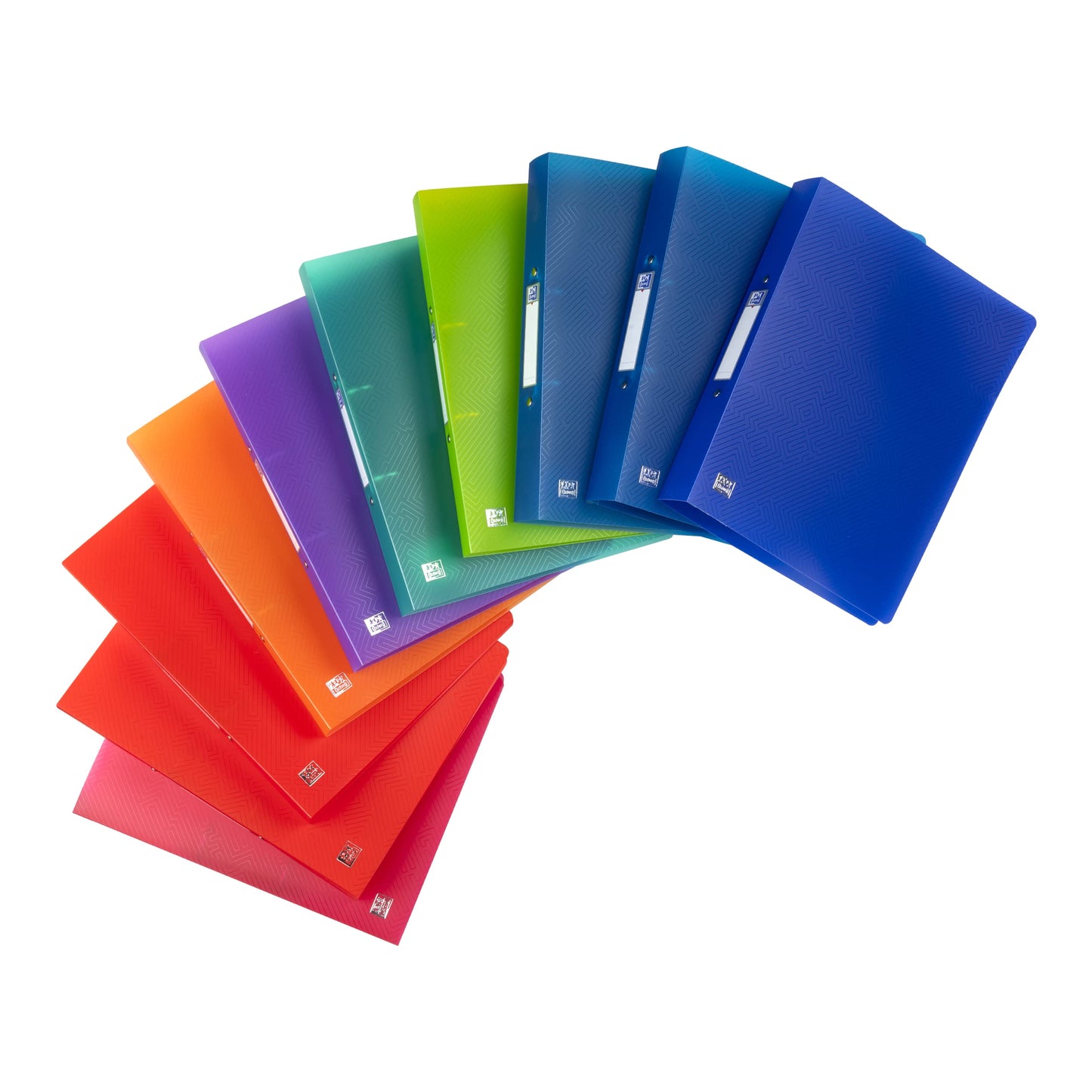 Oxford URBAN ring binder A4, 4 cm spine, translucent, 8 colors, 10 pieces - 400147046