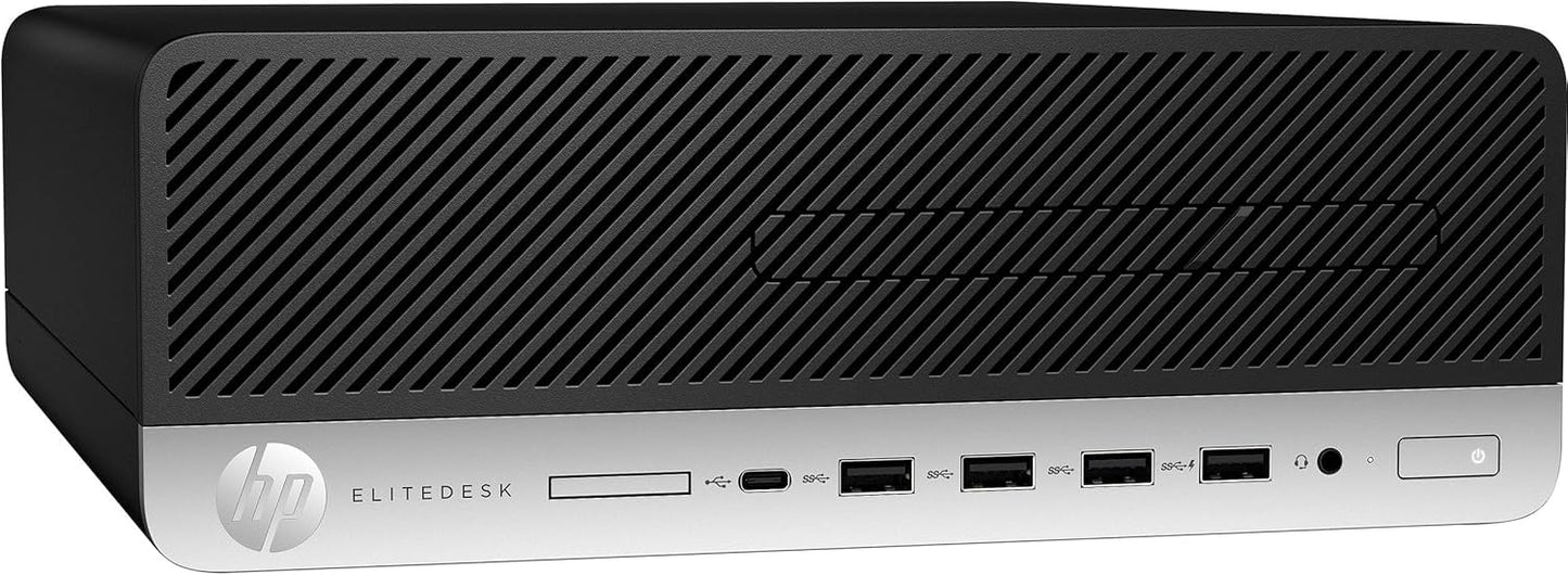 HP EliteDesk 705 G4 SFF Desktop PC, AMD Ryzen 3 Pro 2200, 8 GB RAM, 256 GB SSD, WiFi, Bluetooth, US QWERTY Keyboard, Windows 11 Pro (Refurbished)