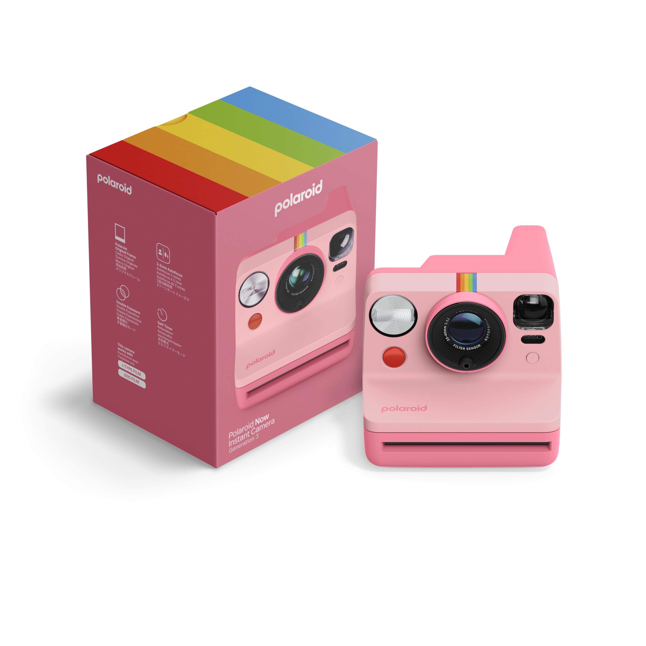 Polaroid – Now Generation 3 – Instant Camera – Pink (9197)