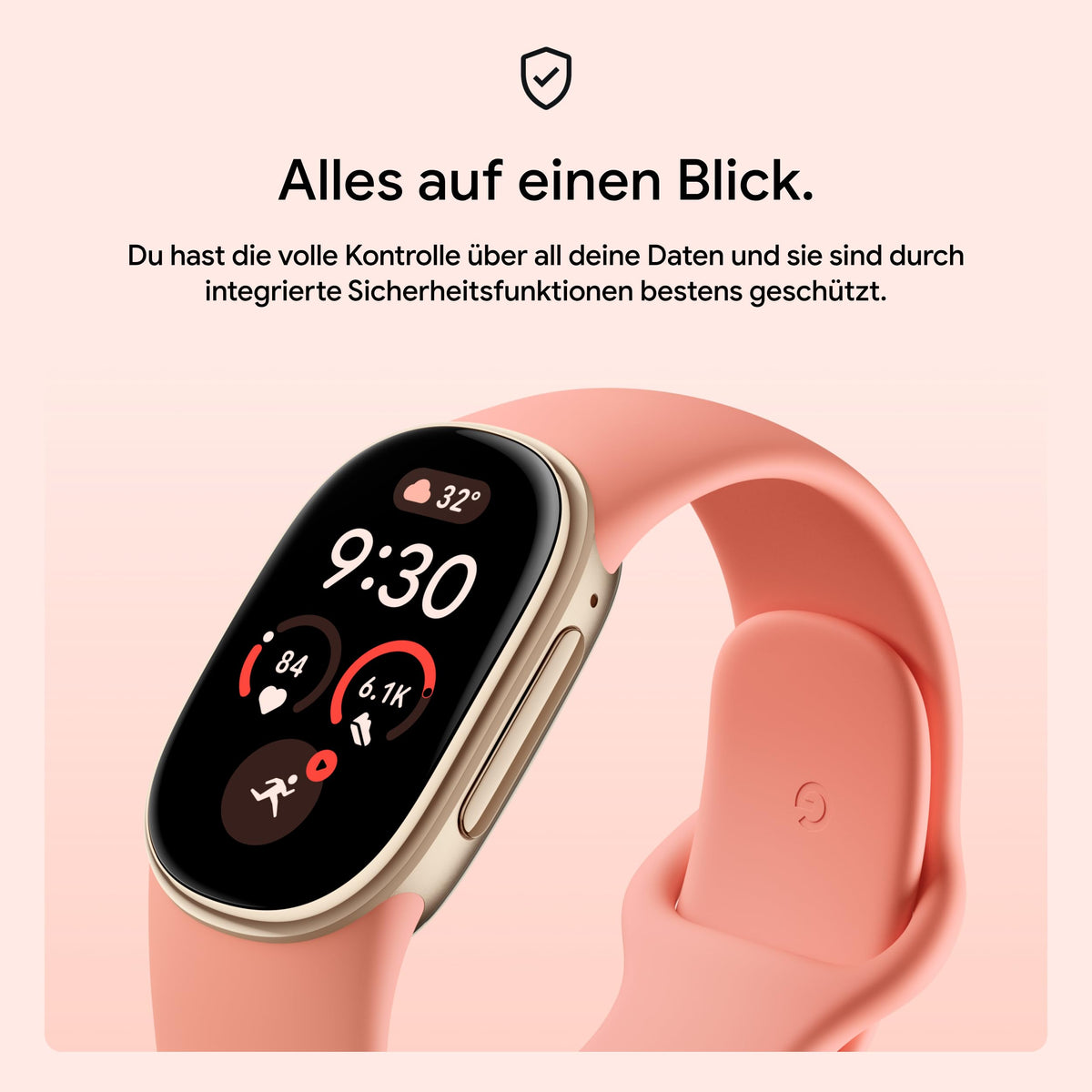 Google Fitbit Edge Carcasă în Champagne Gold/Brățară sport în Canyon - GA11586-EU