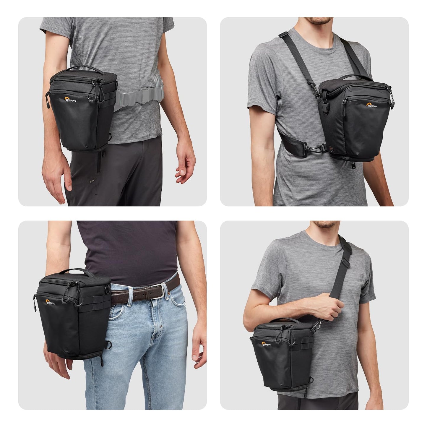 Lowepro ProTactic TLZ 70 Pro AW III toploader camera bag for mirrorless DSLR, volume 5 l, DIM: 30.5x14x16 cm, for cameras with attached lens, modular shoulder bag, for photographers/videographers - LP37495-PWW