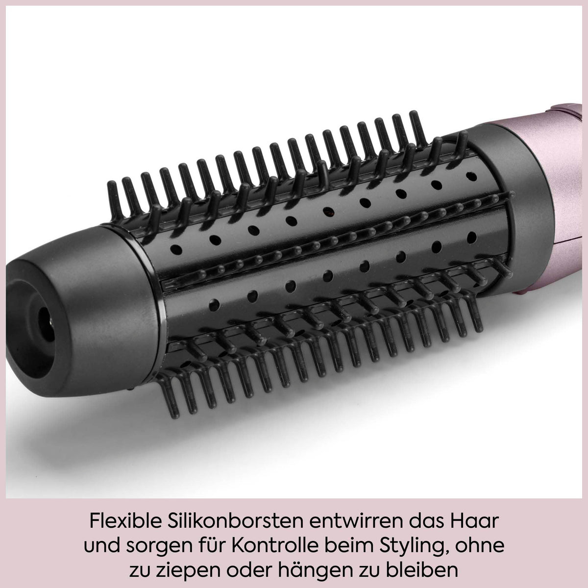 BaByliss Smooth Hot Brush, 42 mm rotating heated thermal brush, lilac - HSB500E