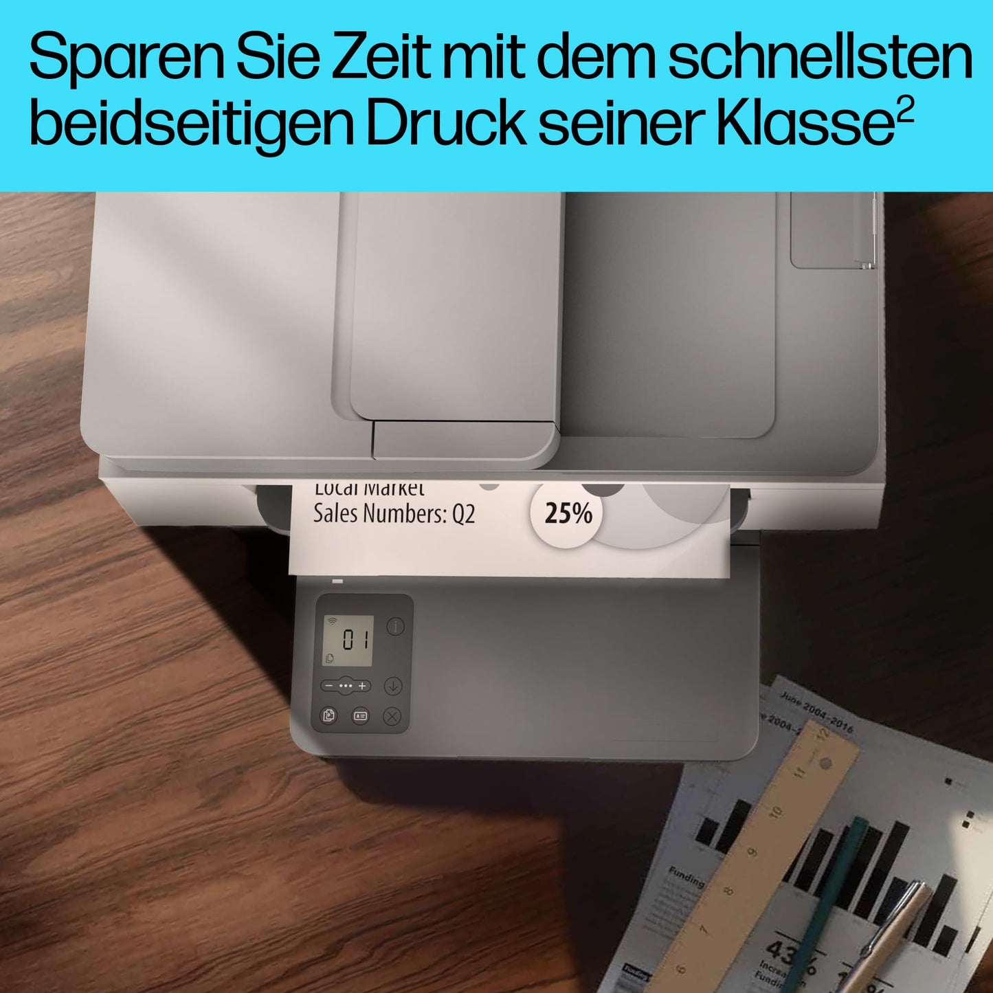 HP LaserJet MFP M234sdn multifunction laser printer, printer, scanner, copier, document feeder, LAN, duplex, gray-white, 29 ppm - 9YG02F