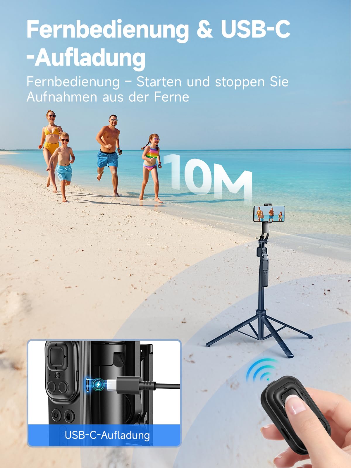 Rollei Easy Creator Quadpod mobile phone tripod with automatic tracking - 23152