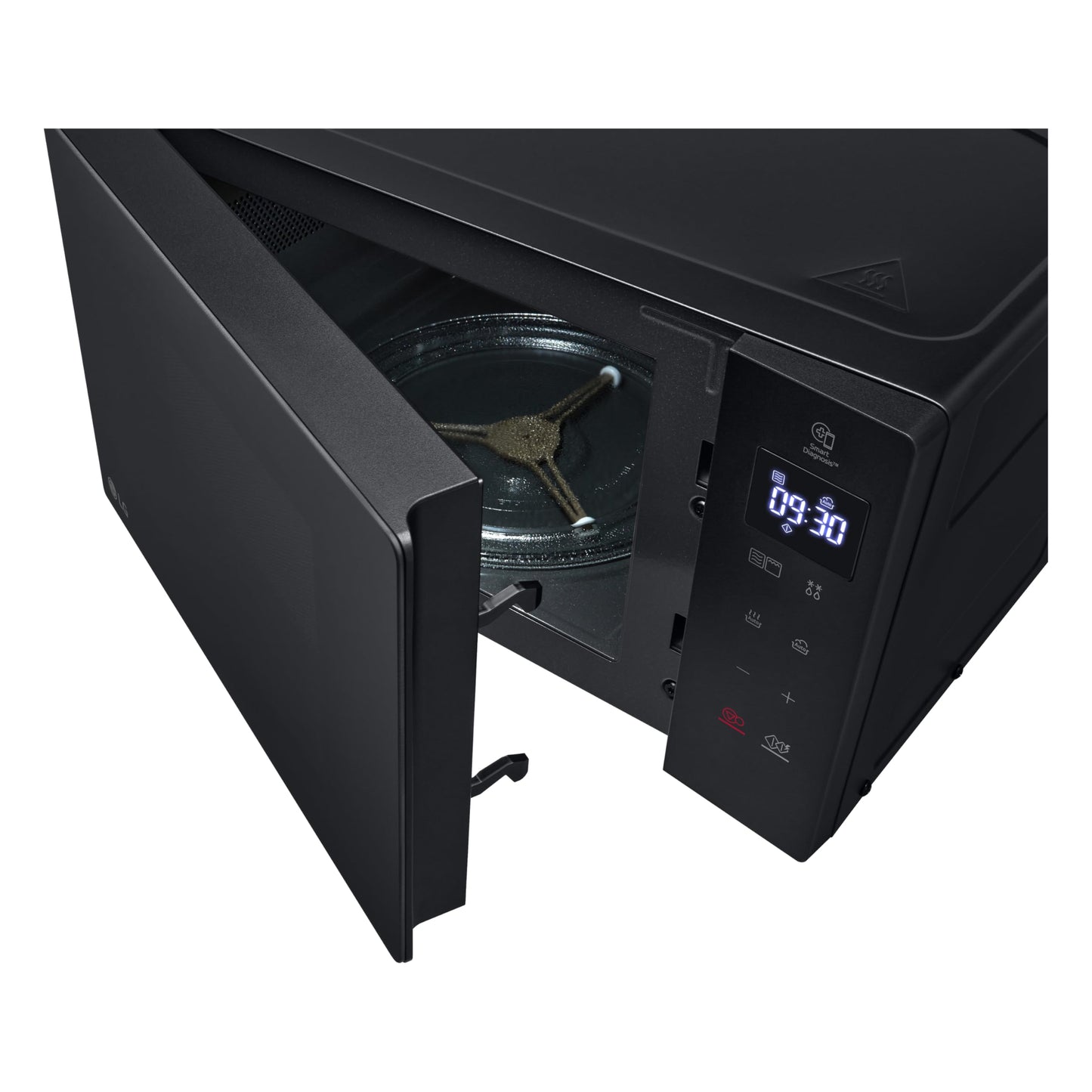 LG MH6032GAS microwave (20 L, 1050 W) with grill (570 W), Smart Inverter technology, quartz grill, EasyClean, black
