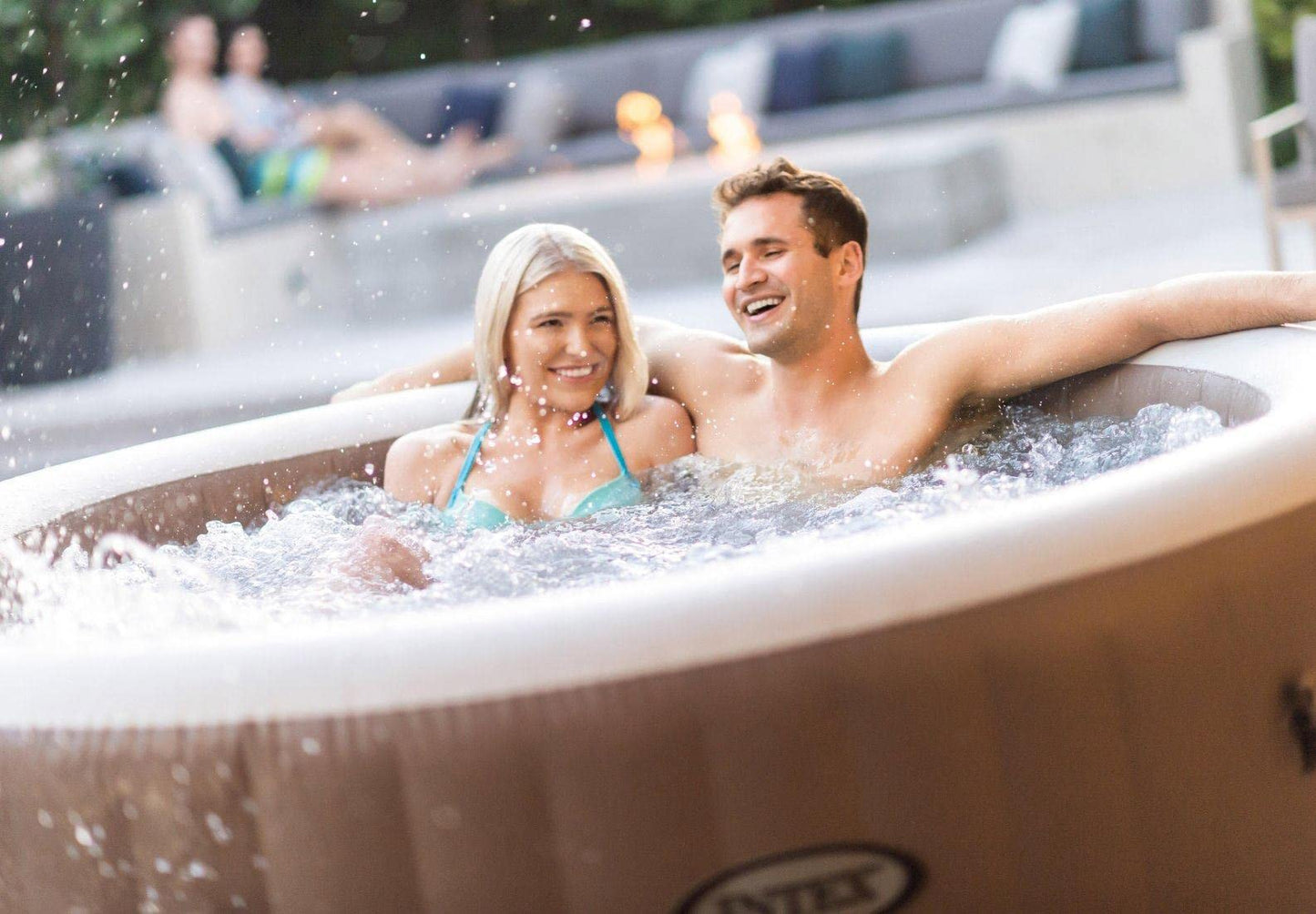 Intex whirlpool, beige, Ø 196 x 71 cm - 28426