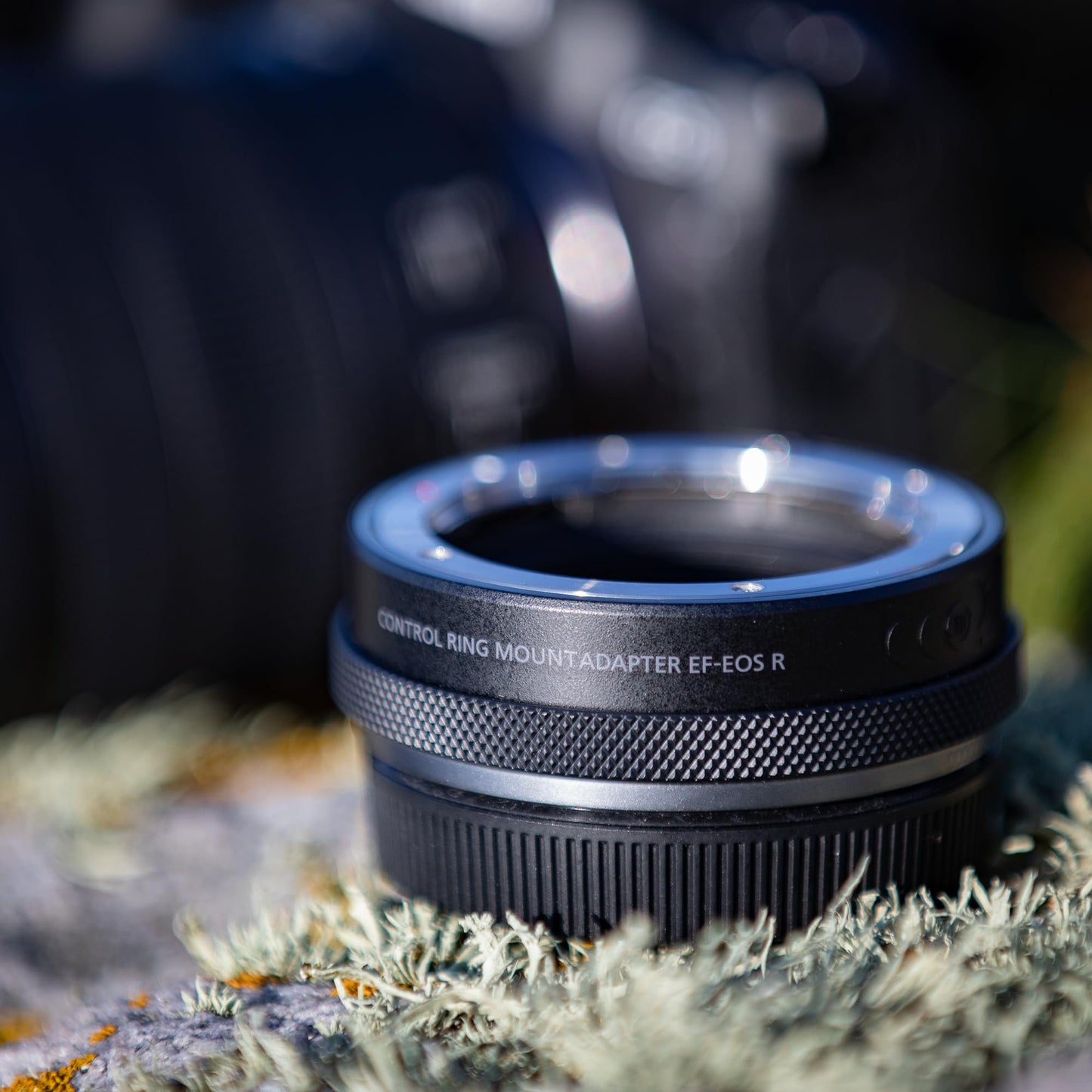 Canon bayonet adapter EF-EOS R with lens control ring for EOS R system cameras compatible with EF and EF-S lenses black - CR-EF-EOSR
