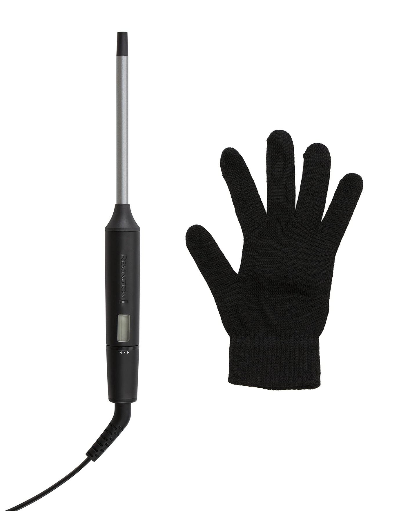 Remington curling iron small curls [10mm] Mini Pro Digital (4-fold protection, antistatic ceramic tourmaline coating) LCD display 130-220°C, spiral curls thin & tight Afro curls, CI6X10