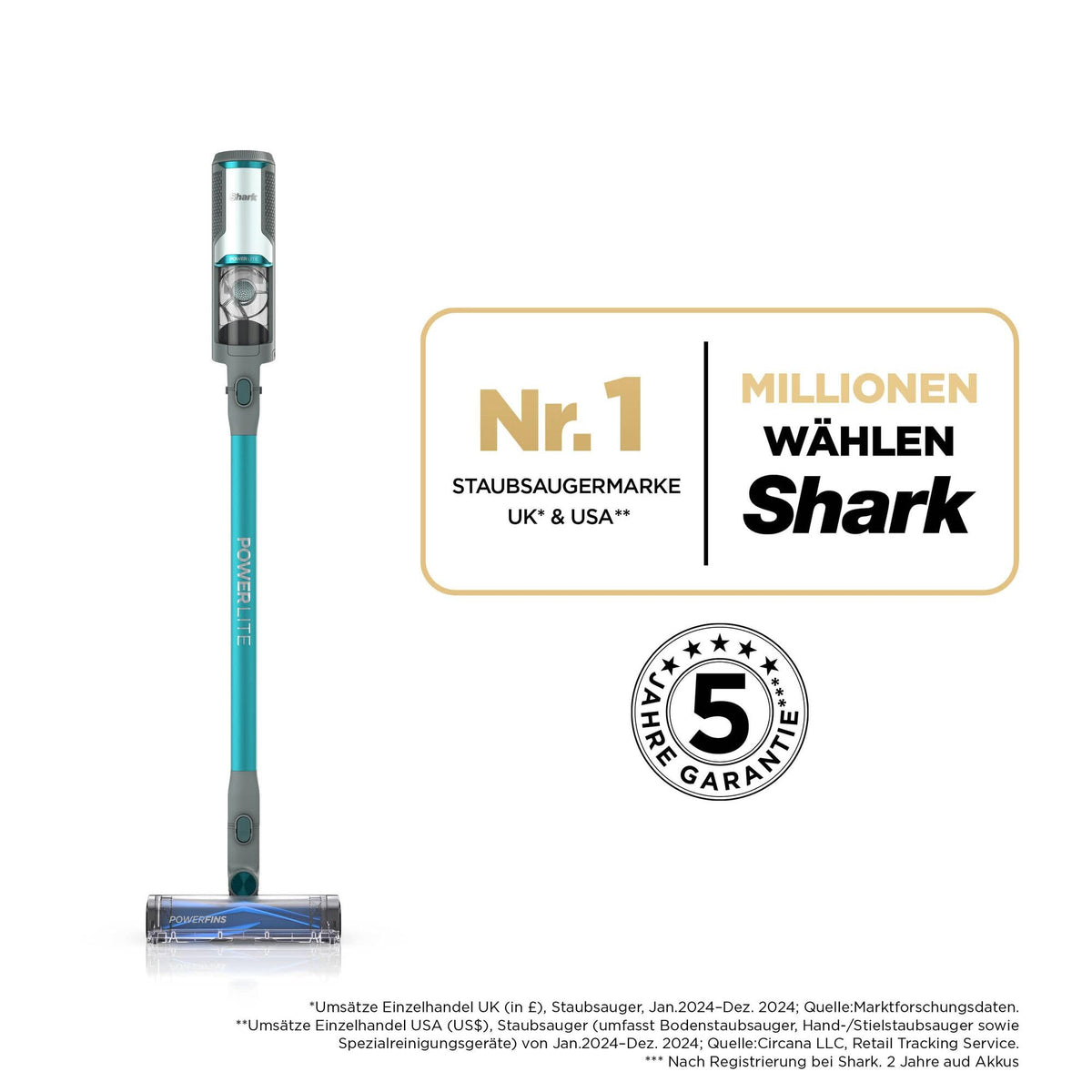 Aspirator fără fir Shark PowerLite 40 minute autonomie BU1623EU