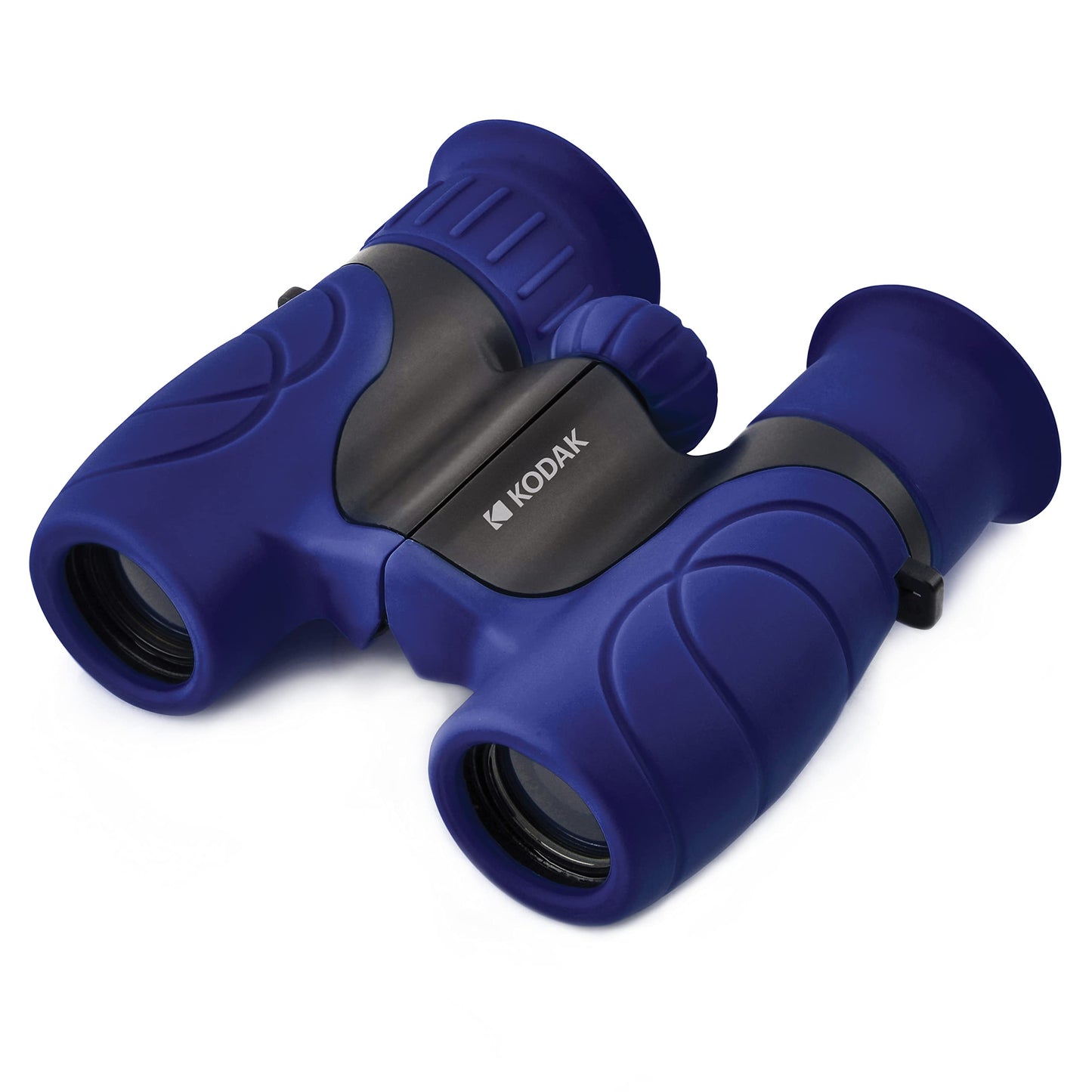 KODAK Binoculars for Children BCS100 - Compact Binocular Binoculars for Children, with Soft Rubber, Ergonomic, with Carrying Strap and Carrying Case, 8x Zoom - Blue - 3760265542574