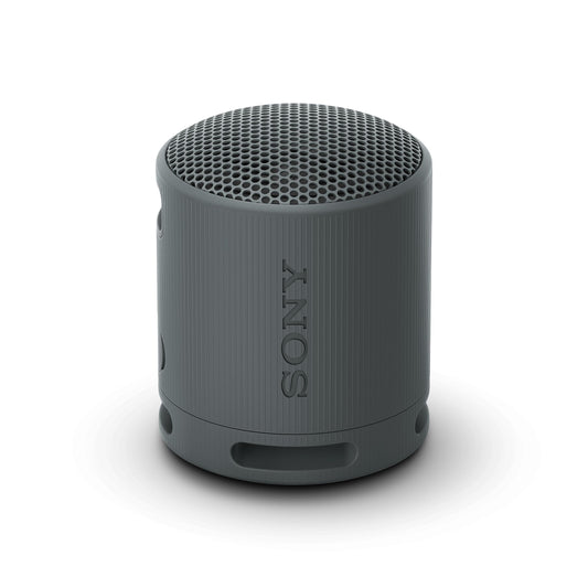 Sony SRS-XB100 - Wireless Bluetooth speaker, portable, lightweight, compact, outdoor, travel, durable, IP67 waterproof and dustproof, 16 hour battery, carrying strap, hands-free function, black - SRSXB100BCE7