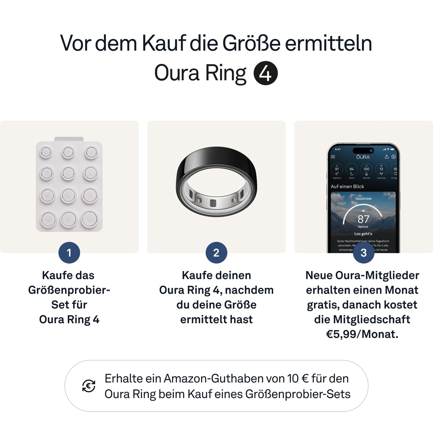 Oura Ring 4 - Black - Size 8 - Smart Ring | First measure with Oura Ring 4 Sizing Kit | Sleep Tracking Wearable - Heart Rate - Fitness Tracker - Up to 8 days battery life - JZ90-54144-08