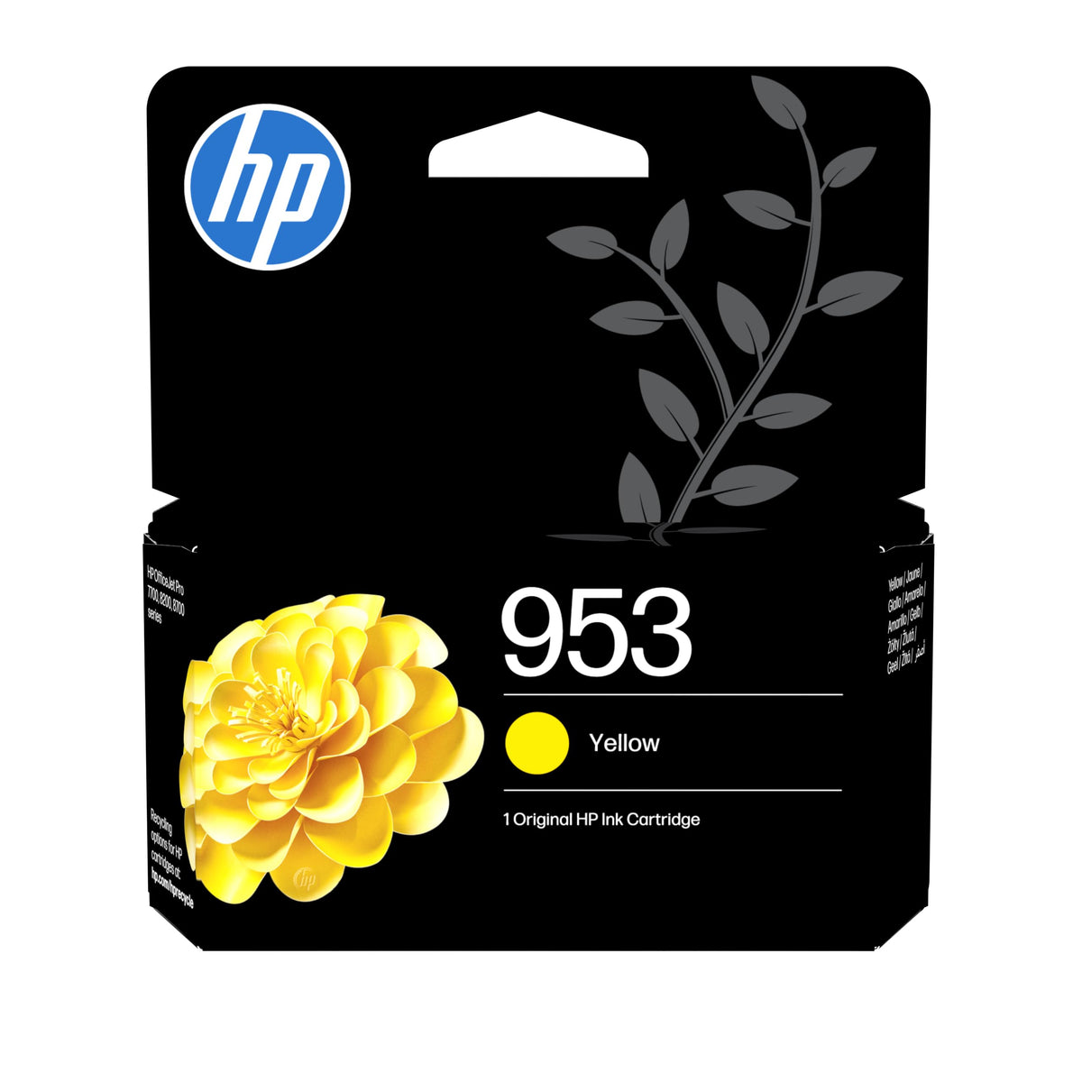HP 953 Galben, Cartuș de imprimantă original - F6U14AE#LS1