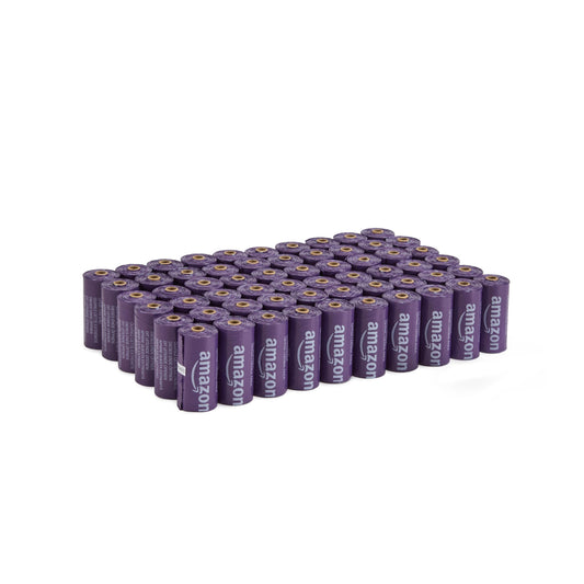 Amazon Basics Pungi pentru excremente de câine Lavandă, 900 pungi, pachet de 60 - 100360-LA-APL