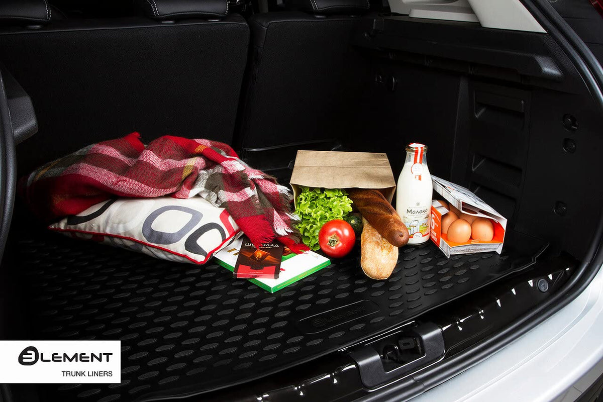 Element Custom-Fit Premium Anti-Slip Trunk Mat Cargo Liner compatible with Ford KA, Mk3 III, 2014-2024, | Hatchback | 100% custom-fit anti-slip mat for your car - HromTech