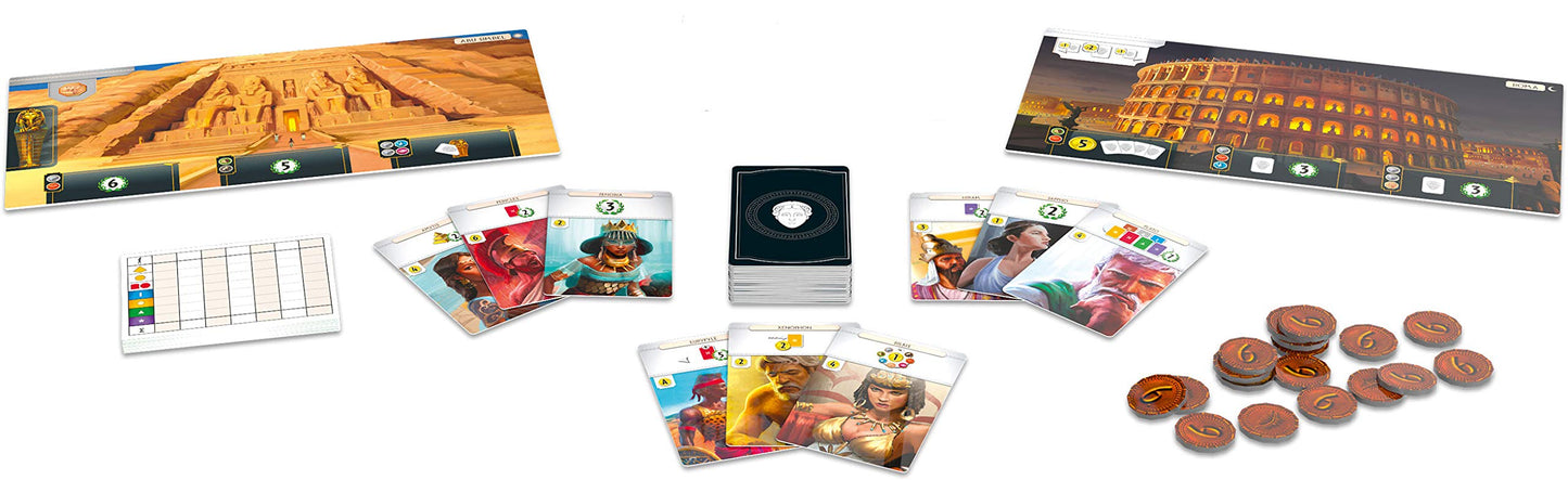 Asmodee | Repos Production | 7 Wonders – Leaders | Extension | Connoisseur game | Strategy game | 3-7 players | From 10+ years | 30+ minutes | German - RPOD0023