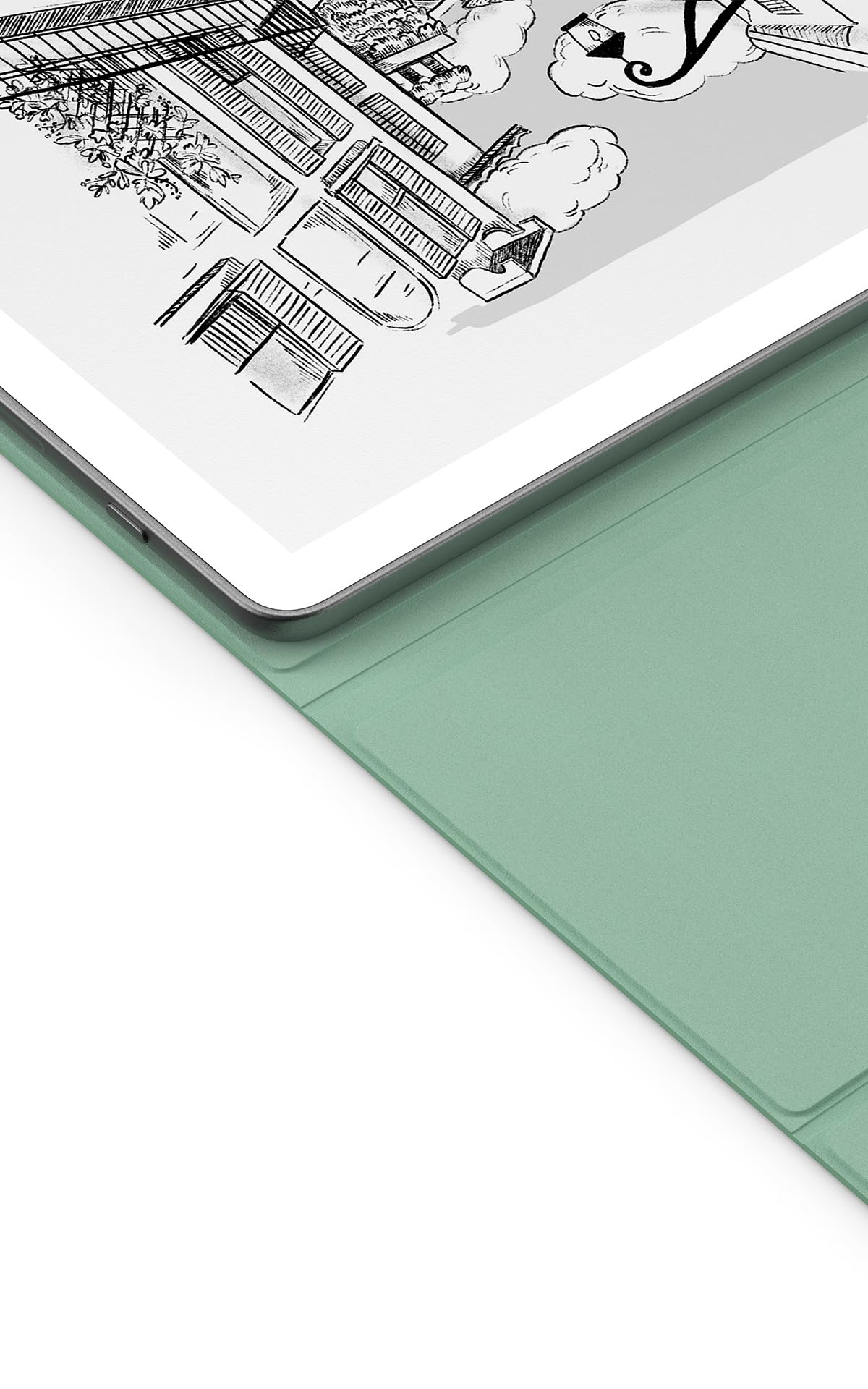 New Amazon Kindle Scribe flip case with magnetic attachment, sustainable design, practical and protective plant-based case - 53-101633