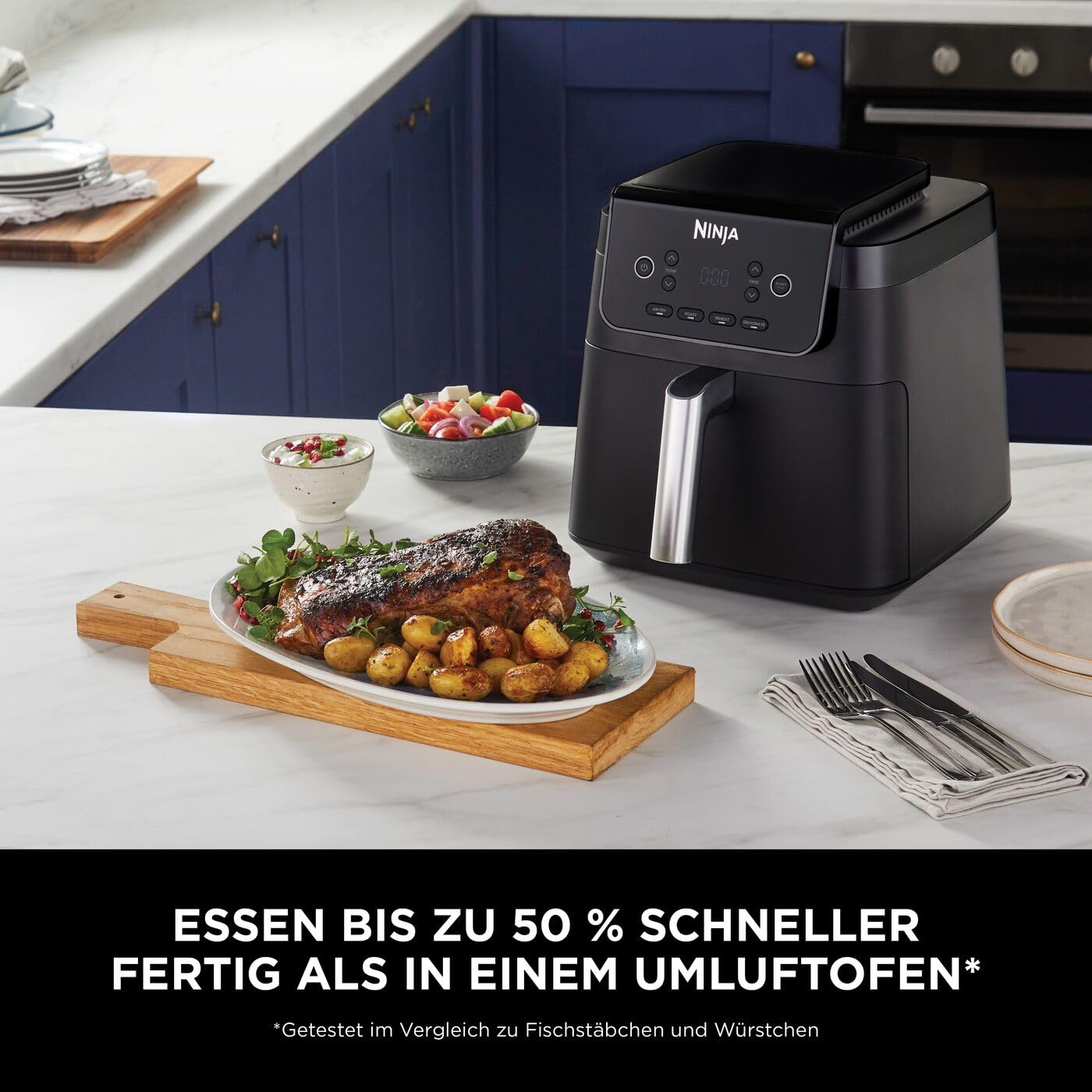 Ninja Air Fryer 6.2L Oil Free Large Square Drawer - AF170EU