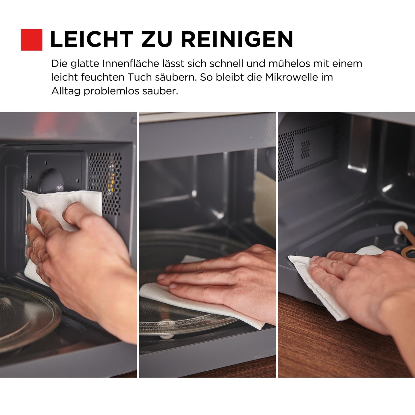 TOSHIBA Multifunctional microwave in mirror black | 20 liters | 800W | Digital solo small microwave with 11 power levels | 6 automatic programs | Express cooking function | Defrosting | MW3-EM20PE (BM) - MW3-EM20PE(BM)