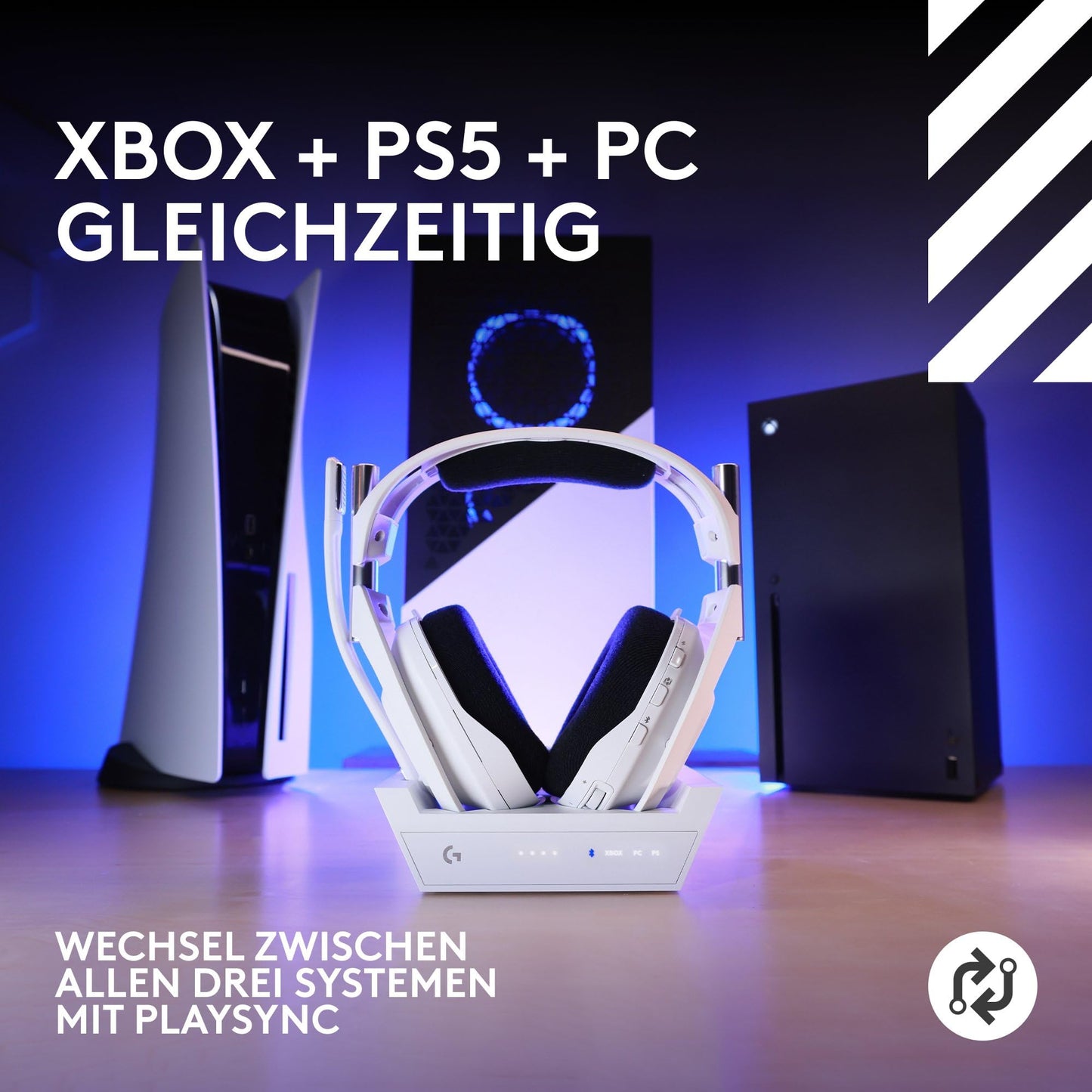 Logitech G Astro A50 X LIGHTSPEED, Wireless Gaming Headset + Base Station - PRO-G GRAPHENE, PLAYSYNC for Xbox Series - 939-002134