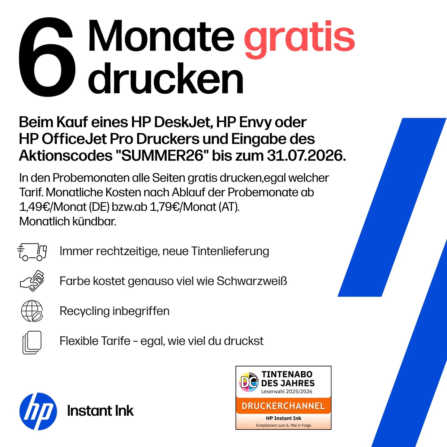 HP OfficeJet Pro 9120e multifunction printer, 6 months free printing Instant Ink included, printer, scanner, copier, fax, WLAN, LAN, duplex, airprint, gray-white - 403X8B#629
