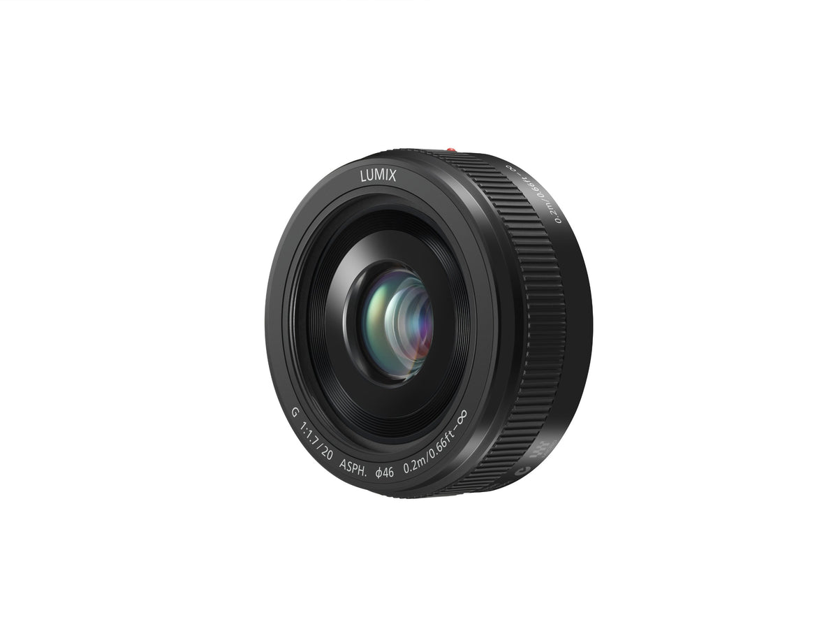 Panasonic LUMIX G Fixed Focal Length 20mm F1.7 II ASPH. Lens (Pancake Lens, Filter Size 46 mm, Field of View 57°) black H-H020AE-K