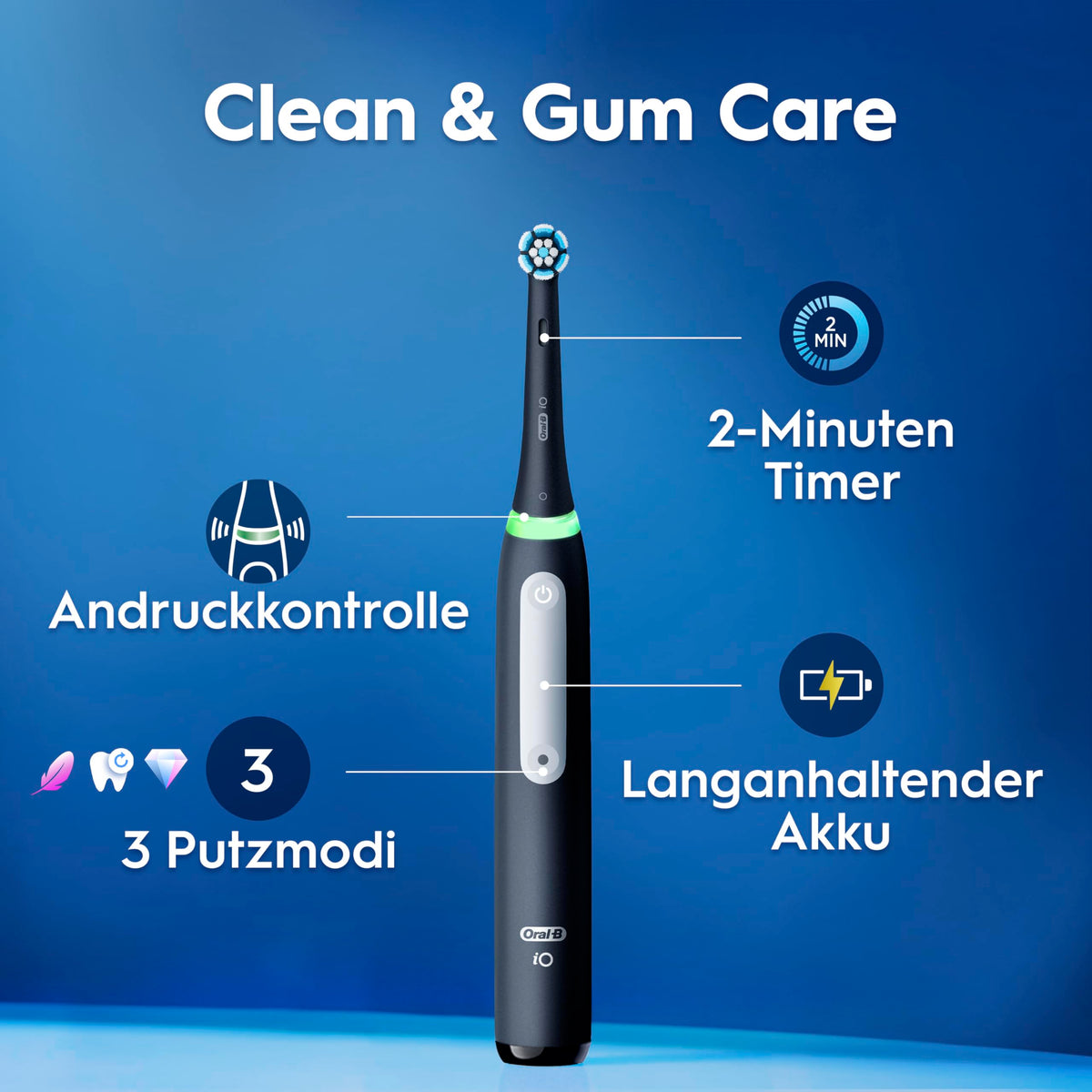 Oral-B iO Series 3 Electric Toothbrush, Black - 8700216636087