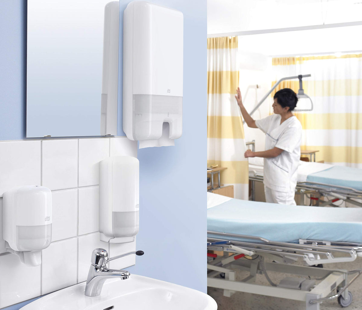 Tork Xpress Multifold Prosoape de hârtie 471093 - H2 Prosoape universale pentru distribuitoare de prosoape - pliate în mai multe straturi, 1 strat, alb - 20 x 250 prosoape