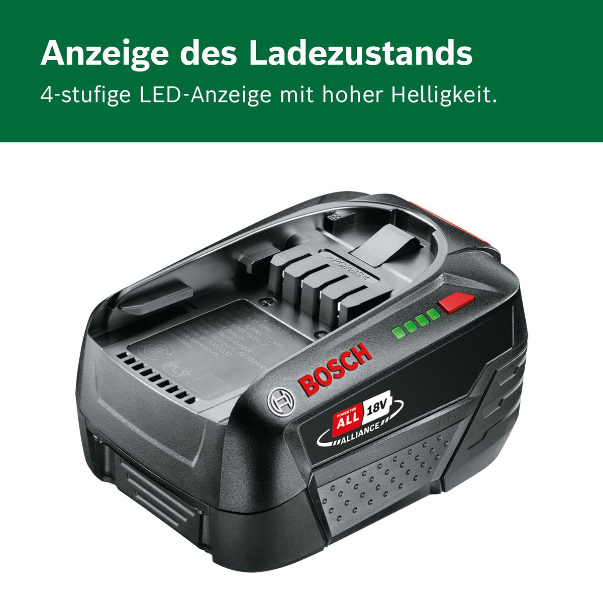 Bosch Akku Pack PBA 18V 6,0Ah W-C (sistem de 18 volți, acumulator de 6,0Ah, în cutie) - 1600A00DD7