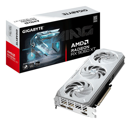 Gigabyte Gaming graphics card Radeon RX 9060 XT OC Ice 16G - 16GB GDDR6, 256bit, PCI-E 5.0, 3320 MHz Core Clock, 2 x DisplayPort, 1 x HDMI, GV-R906XGAMINGOCICE-16GD