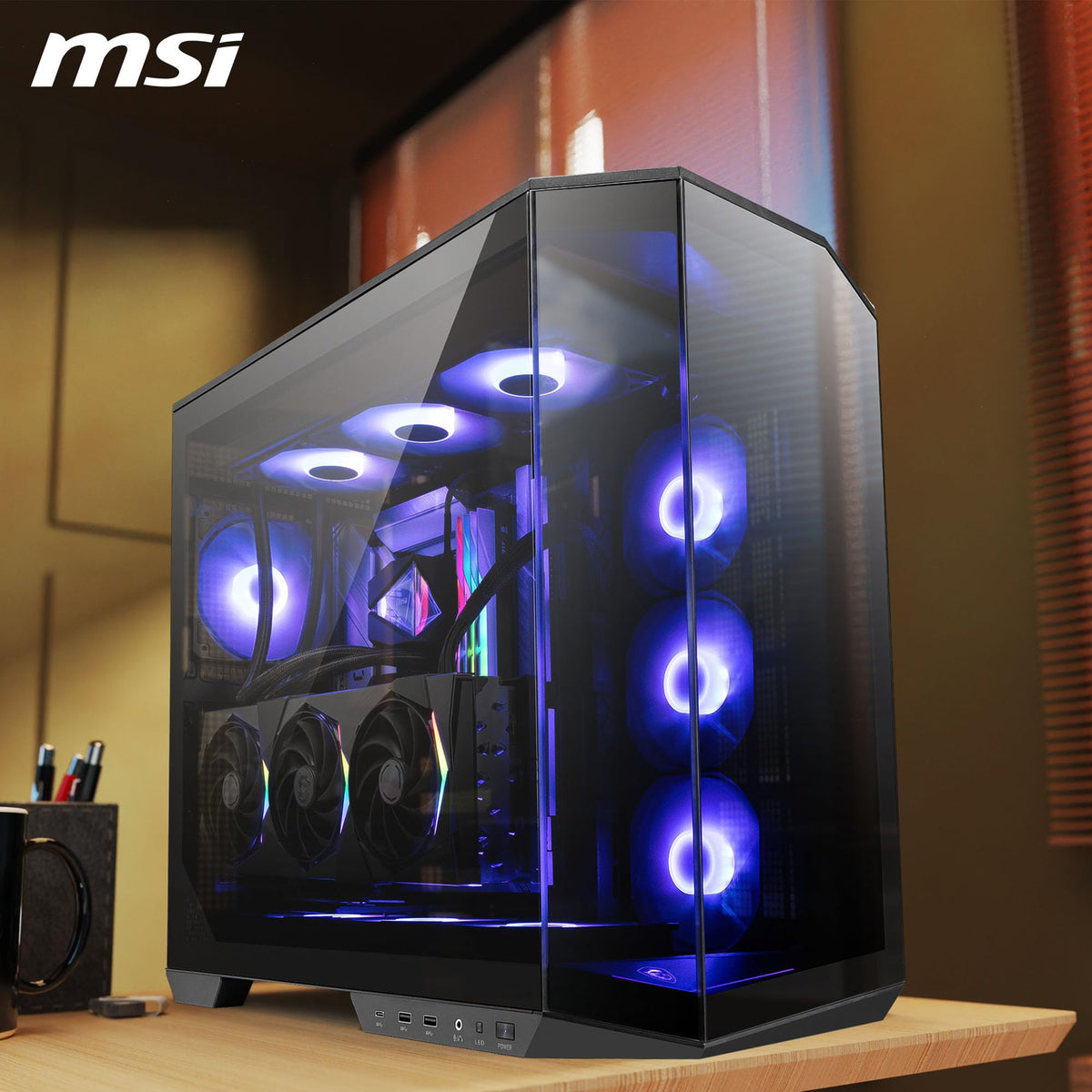 MSI MAG Pano 100R PZ - ATX PC Case - 306-7G26R21-HH9